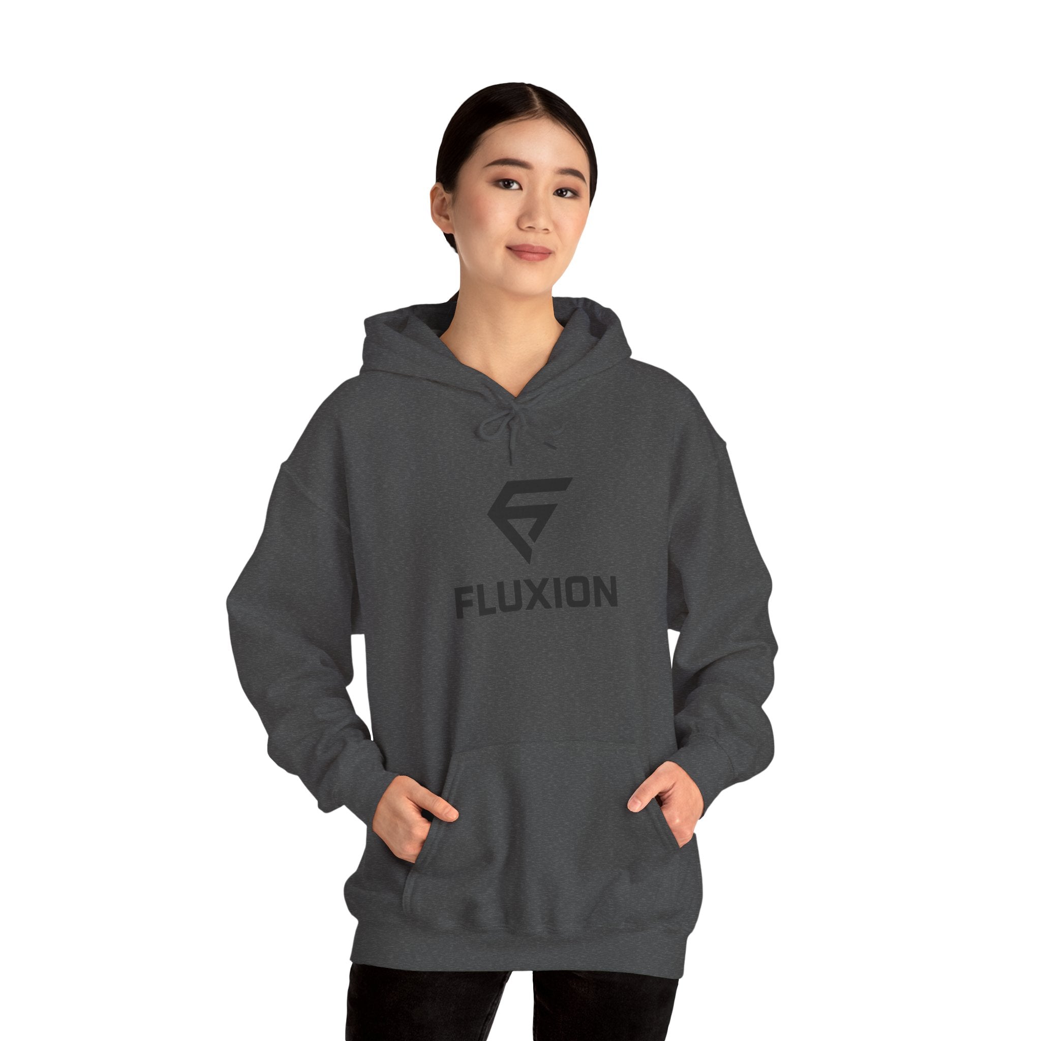 Fluxion Logo Hoodie — Minimal Tech Streetwear Pullover