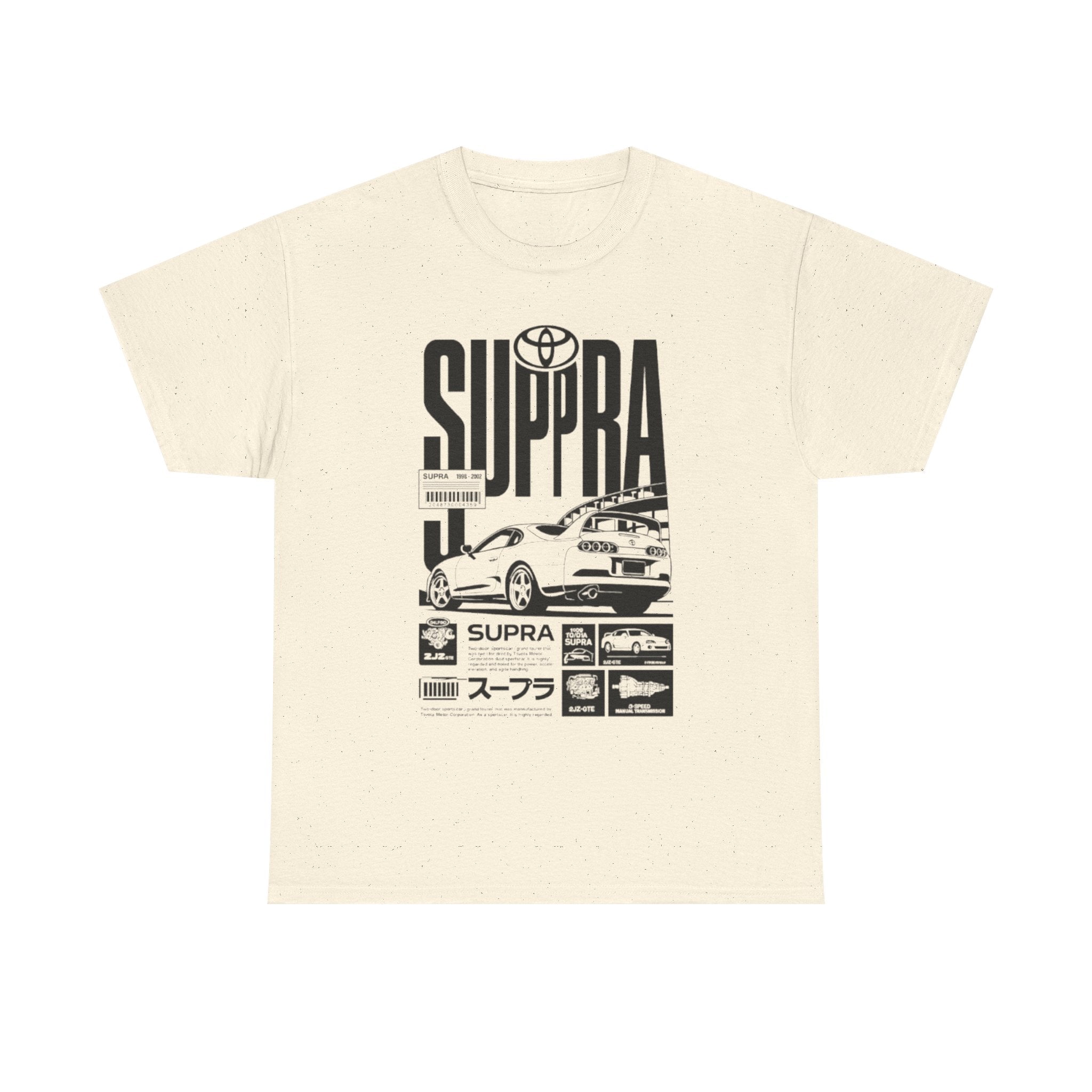 Supra Retro Racing Tee — Toyota Supra JDM Car Graphic T-Shirt