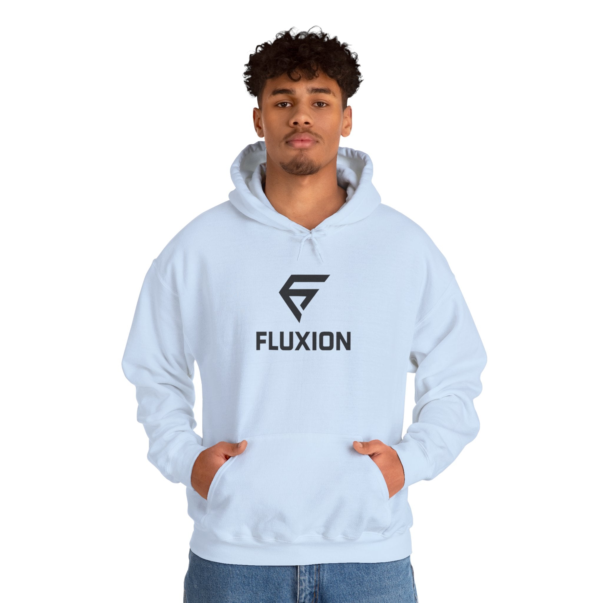 Fluxion Logo Hoodie — Minimal Tech Streetwear Pullover