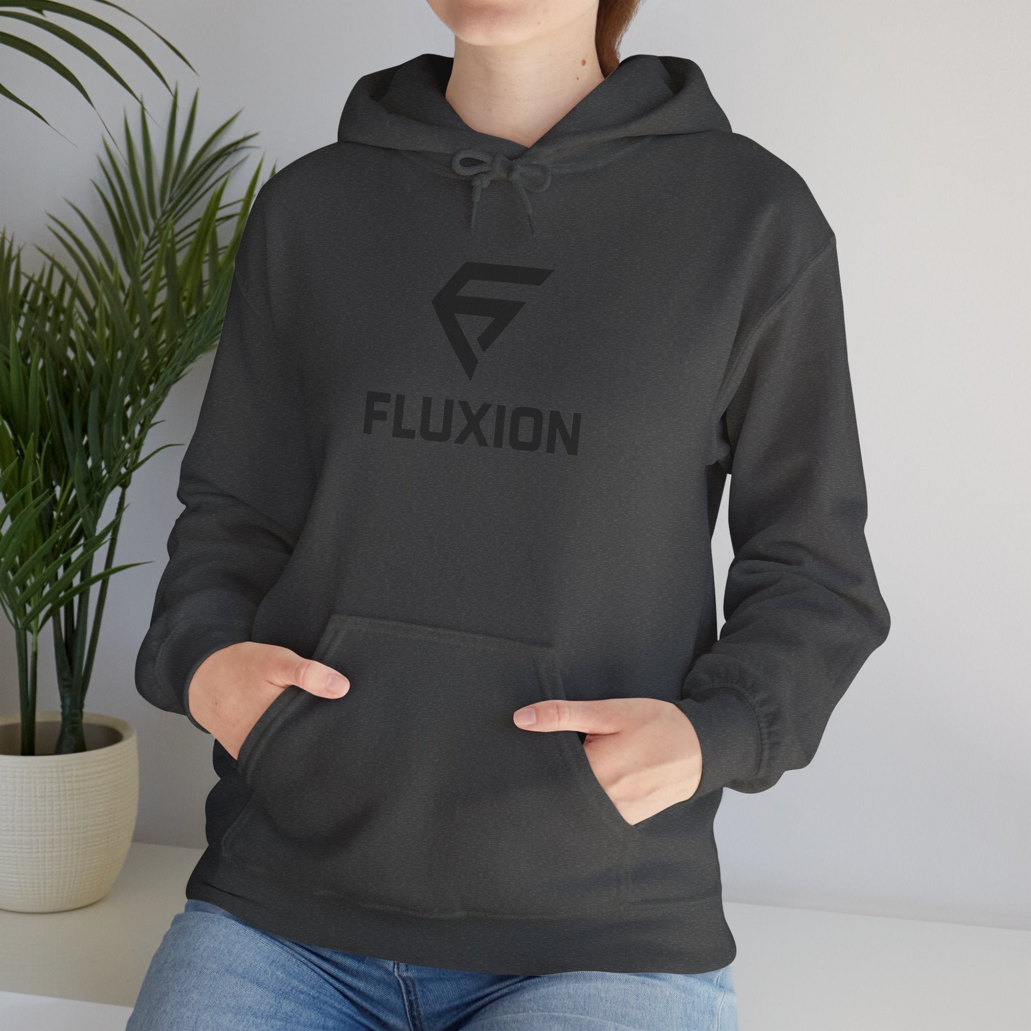 Fluxion Logo Hoodie — Minimal Tech Streetwear Pullover