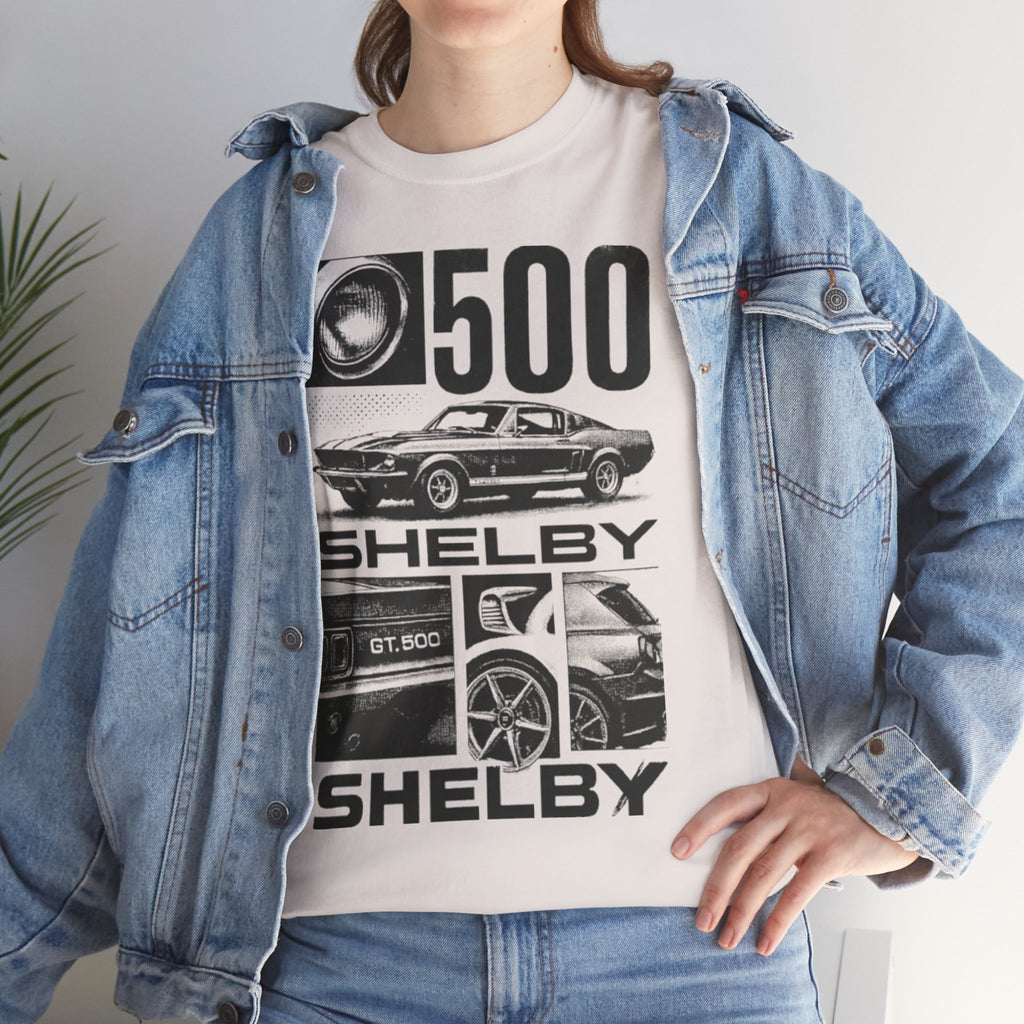 Classic Car Enthusiast Tee, Vintage Ride Shirt, Shelby GT500 Apparel, Automotive Gift, Unisex Cotton Tee
