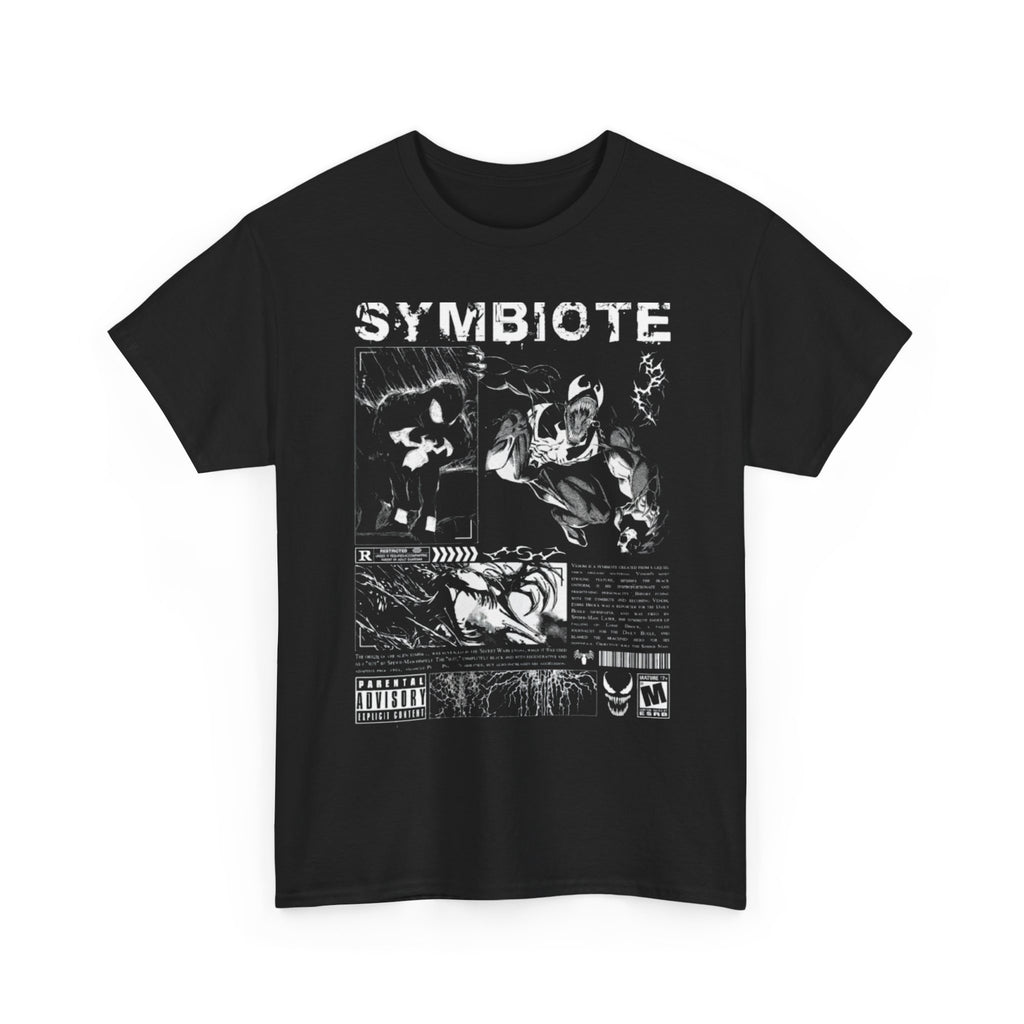 Symbiote Graphic Tee — Black Comic Horror Shirt