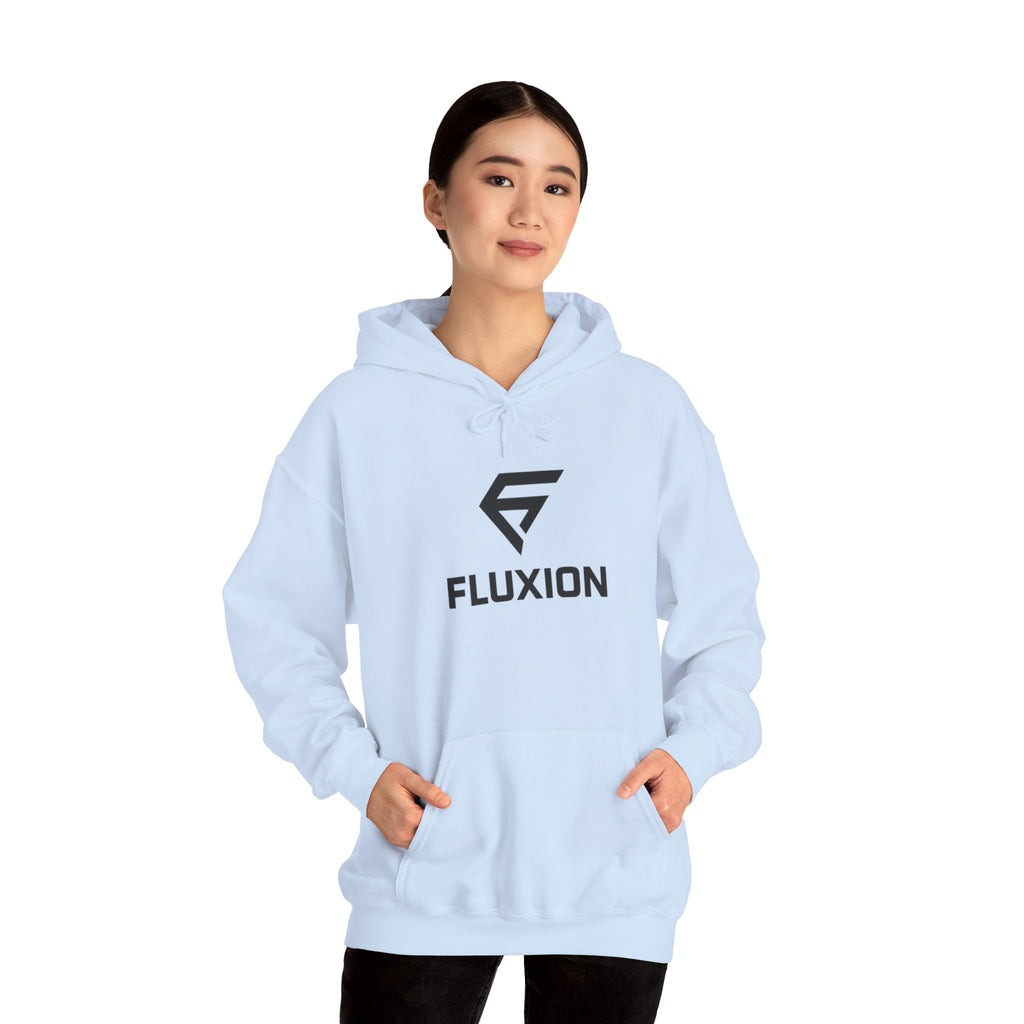 Fluxion Logo Hoodie — Minimal Tech Streetwear Pullover
