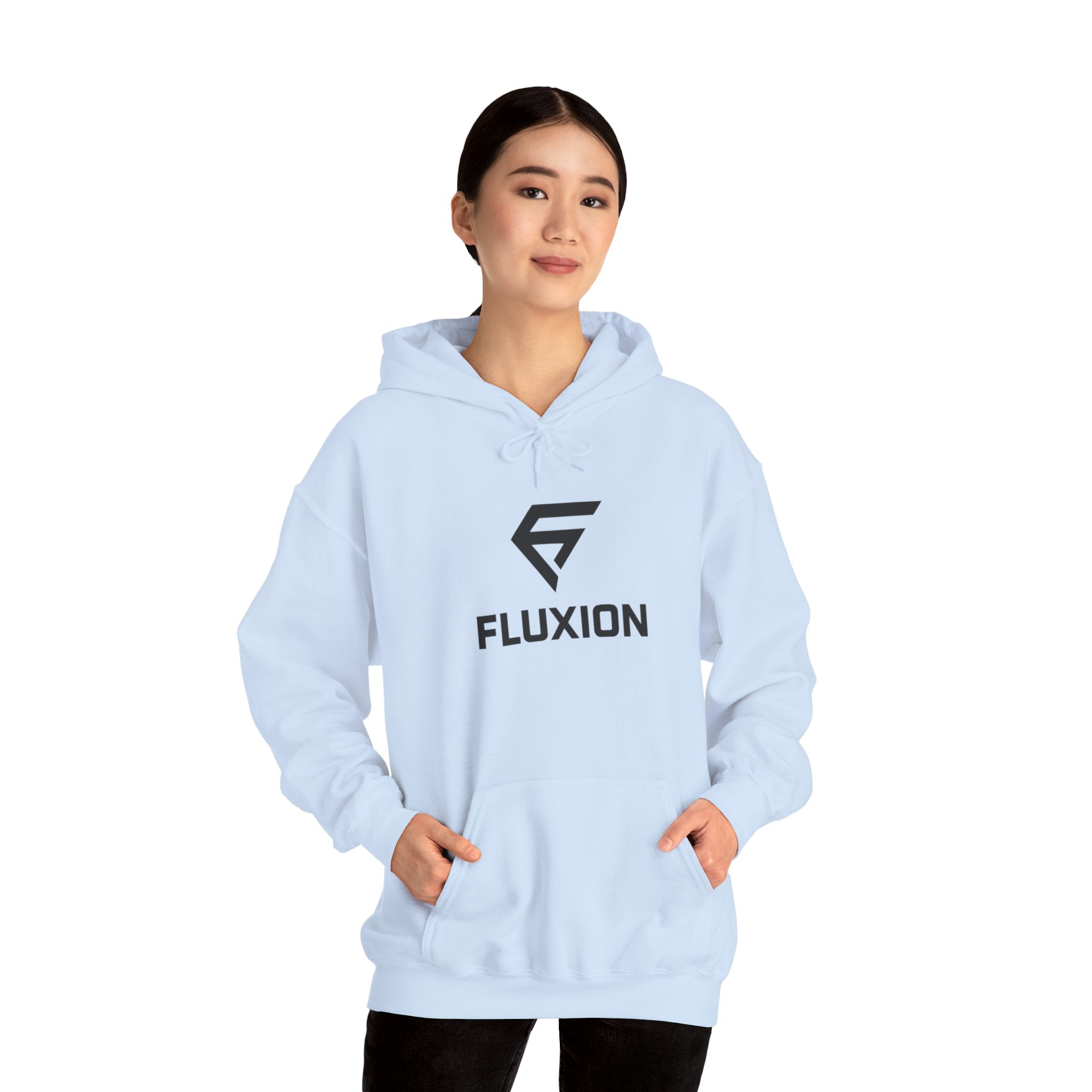 Fluxion Logo Hoodie — Minimal Tech Streetwear Pullover