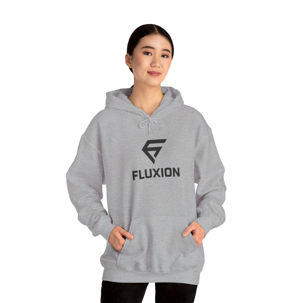 Fluxion Logo Hoodie — Minimal Tech Streetwear Pullover