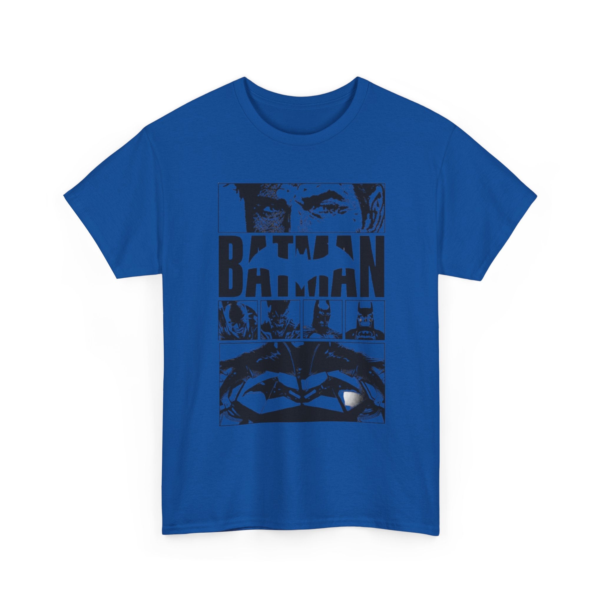 Batman Graphic Tee - Black & White Comic Panel Design
