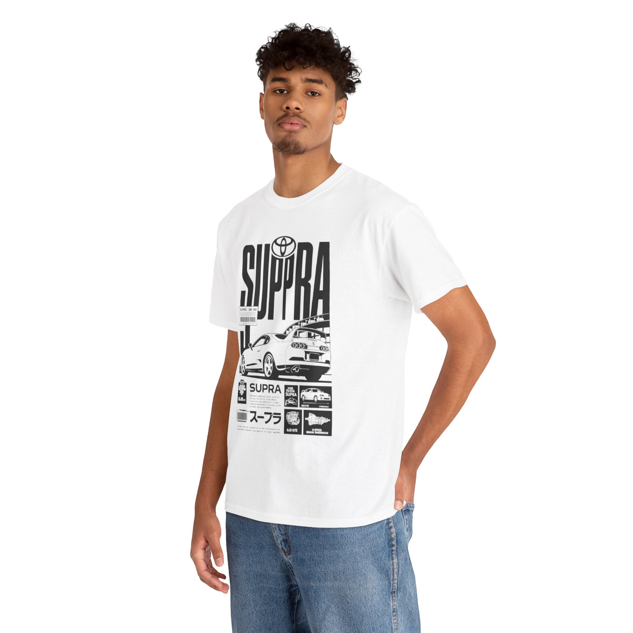 Supra Retro Racing Tee — Toyota Supra JDM Car Graphic T-Shirt