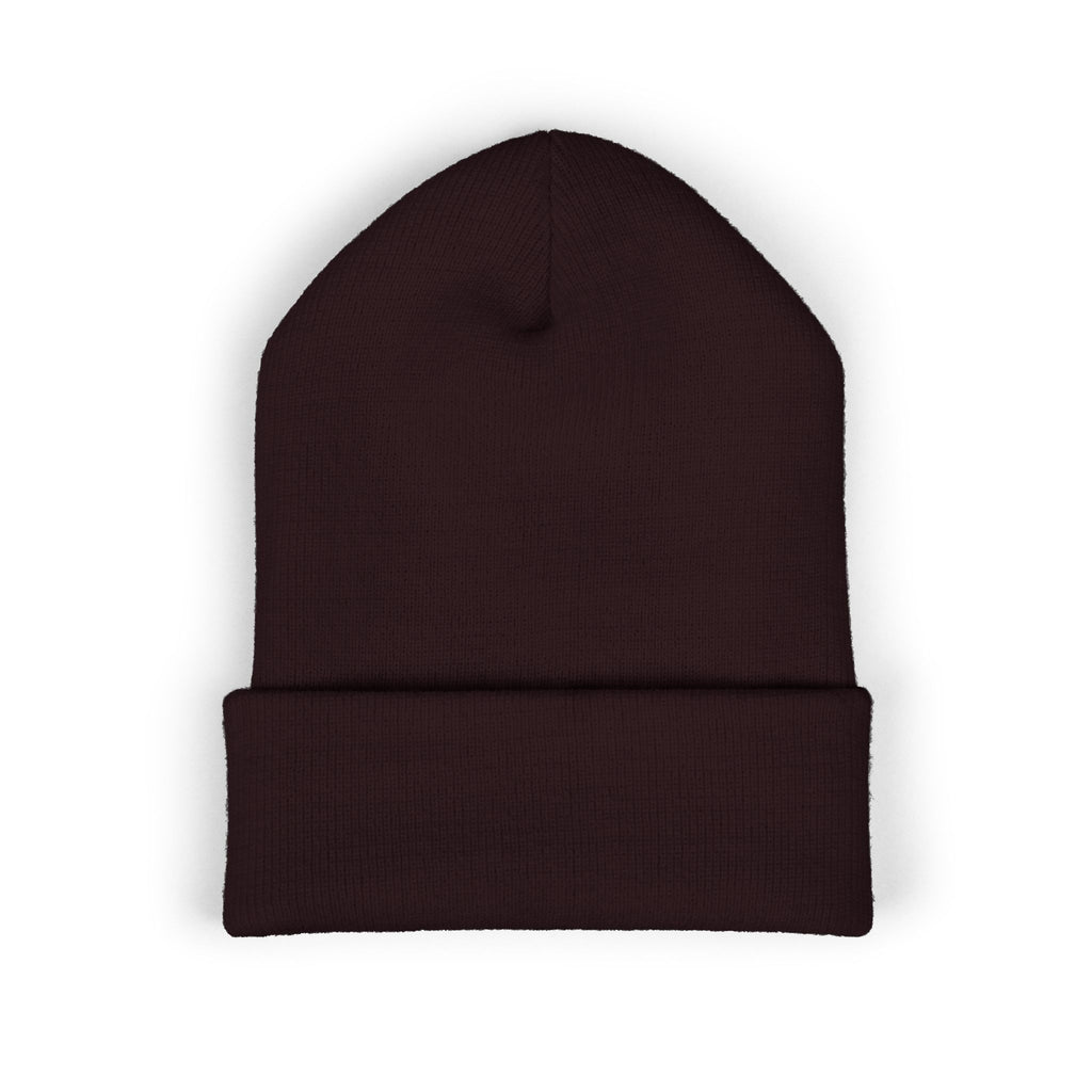 Embroidered Minimal Logo Cuffed Beanie