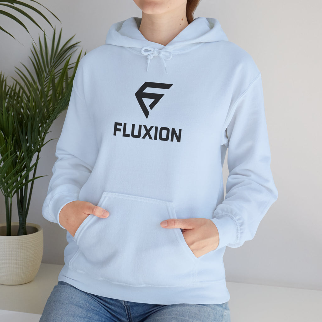 Fluxion Logo Hoodie — Minimal Tech Streetwear Pullover