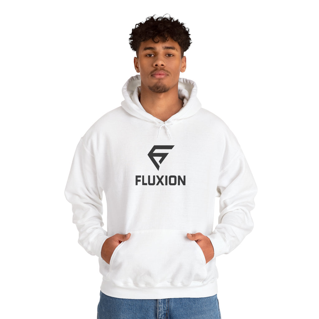 Fluxion Logo Hoodie — Minimal Tech Streetwear Pullover