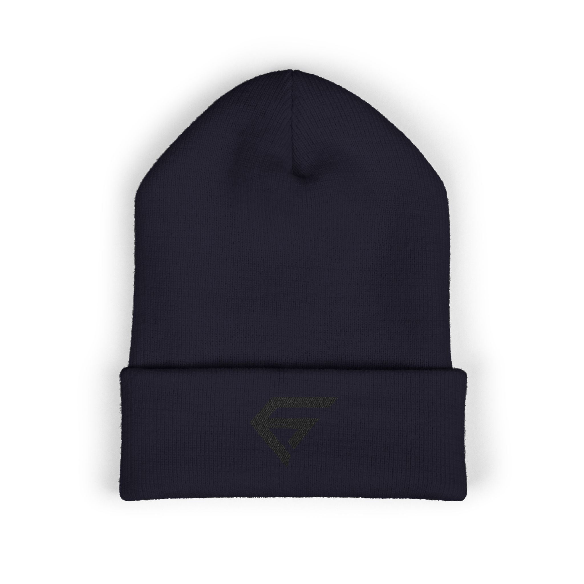 Embroidered Minimal Logo Cuffed Beanie