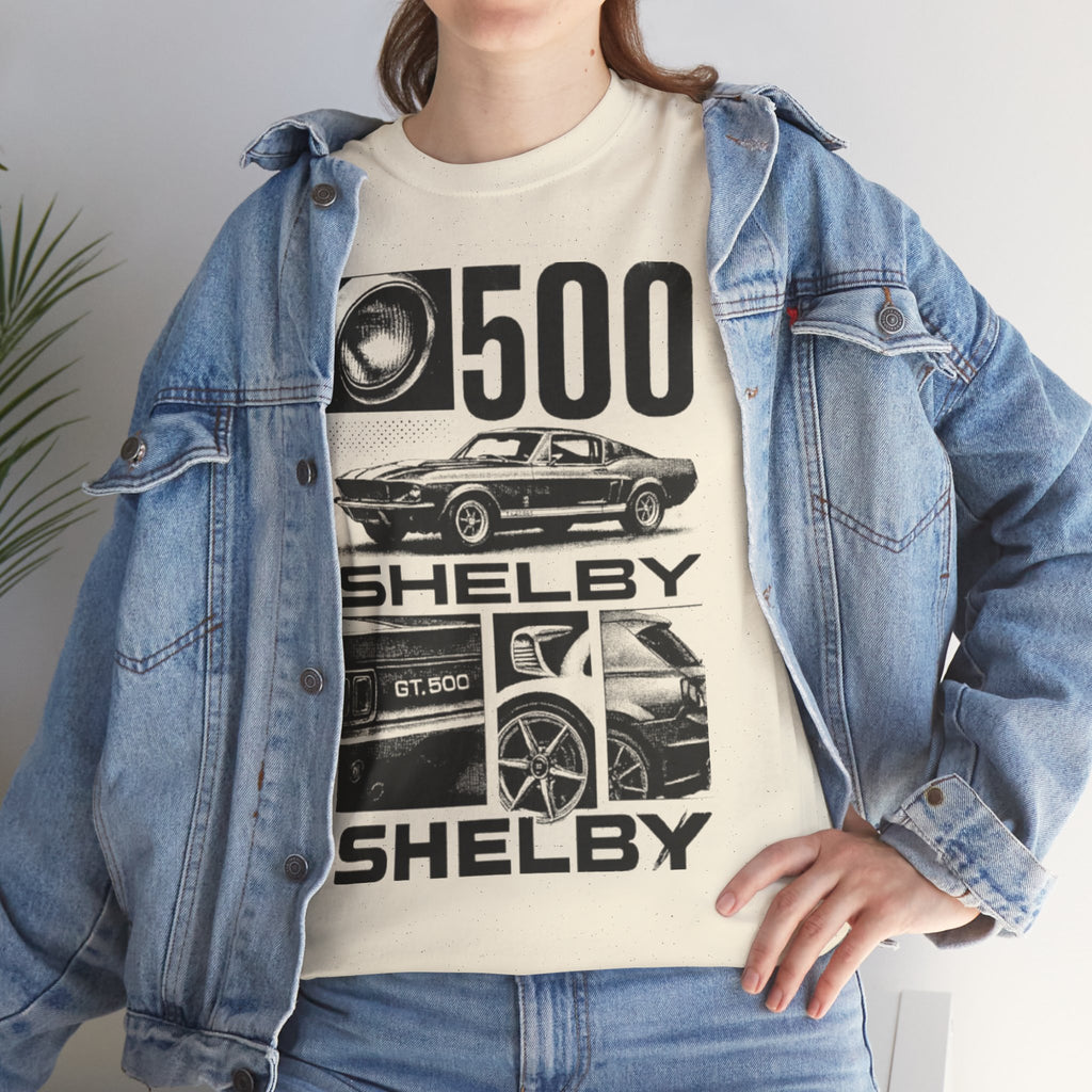 Classic Car Enthusiast Tee, Vintage Ride Shirt, Shelby GT500 Apparel, Automotive Gift, Unisex Cotton Tee