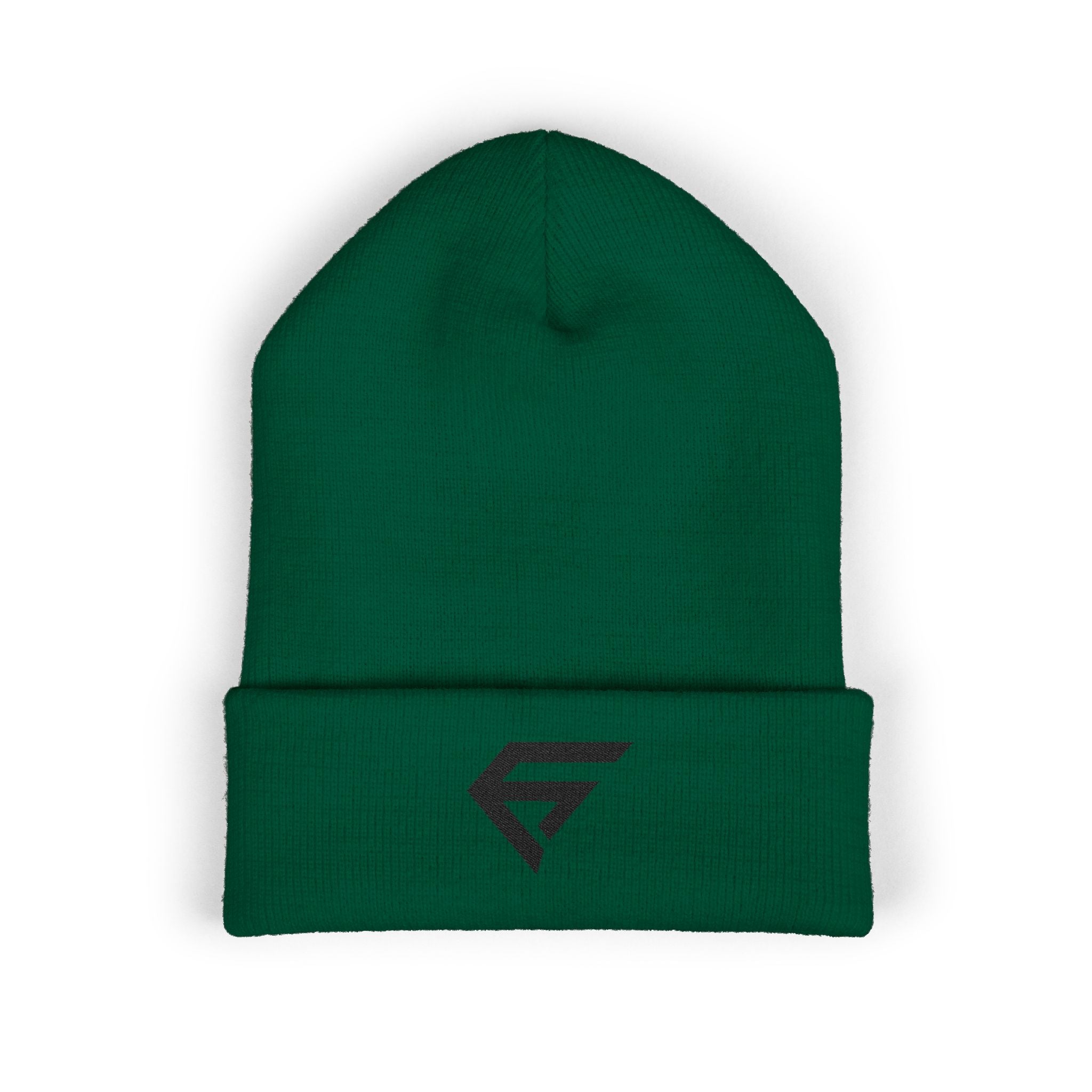 Embroidered Minimal Logo Cuffed Beanie