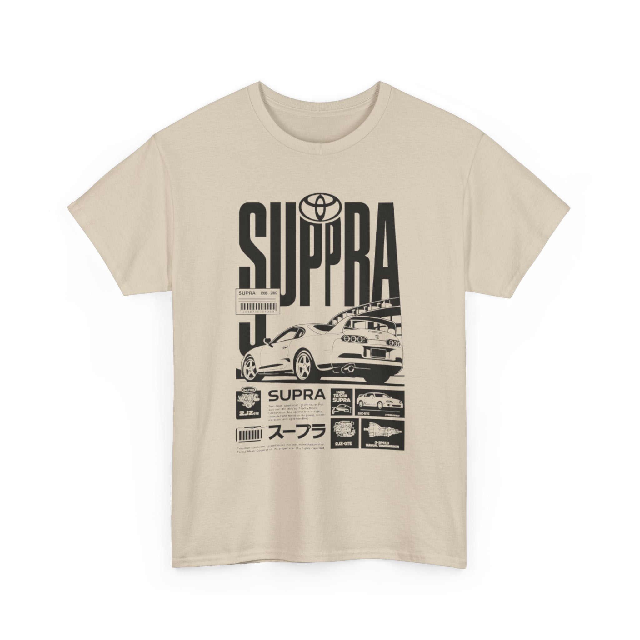 Supra Retro Racing Tee — Toyota Supra JDM Car Graphic T-Shirt
