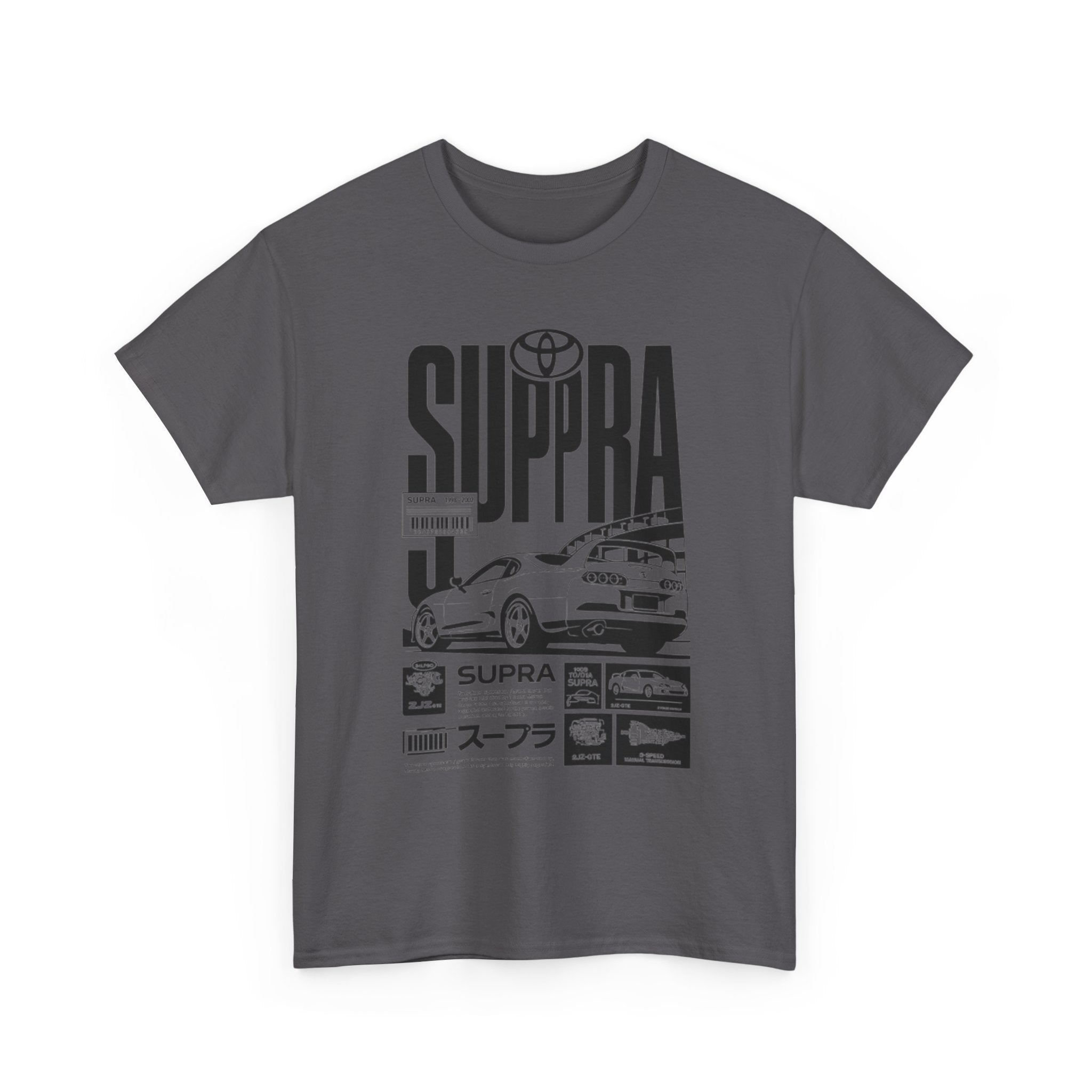 Supra Retro Racing Tee — Toyota Supra JDM Car Graphic T-Shirt