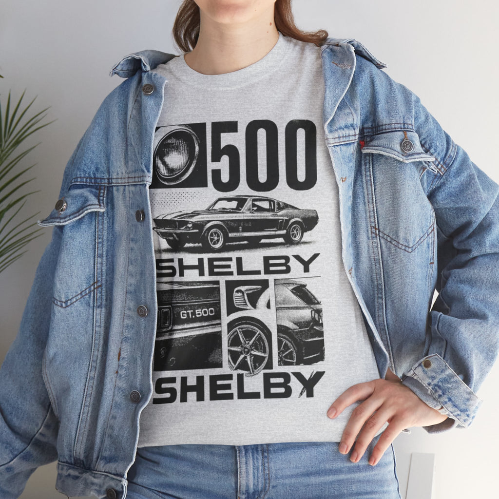 Classic Car Enthusiast Tee, Vintage Ride Shirt, Shelby GT500 Apparel, Automotive Gift, Unisex Cotton Tee