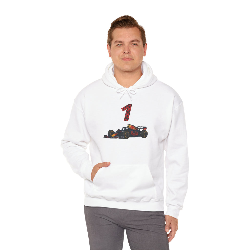 Racing Car Hoodie with Number 1 Graphic — Motorsport Fan Pullover