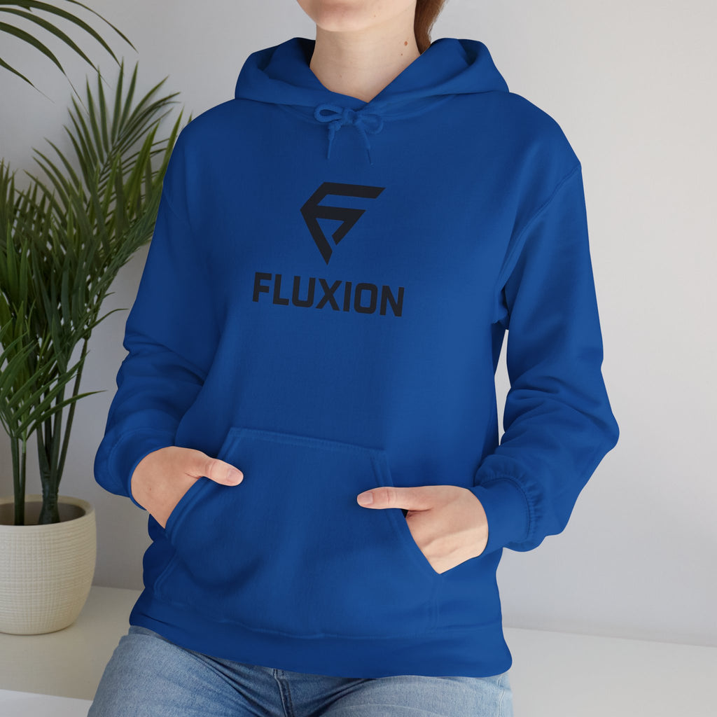 Fluxion Logo Hoodie — Minimal Tech Streetwear Pullover