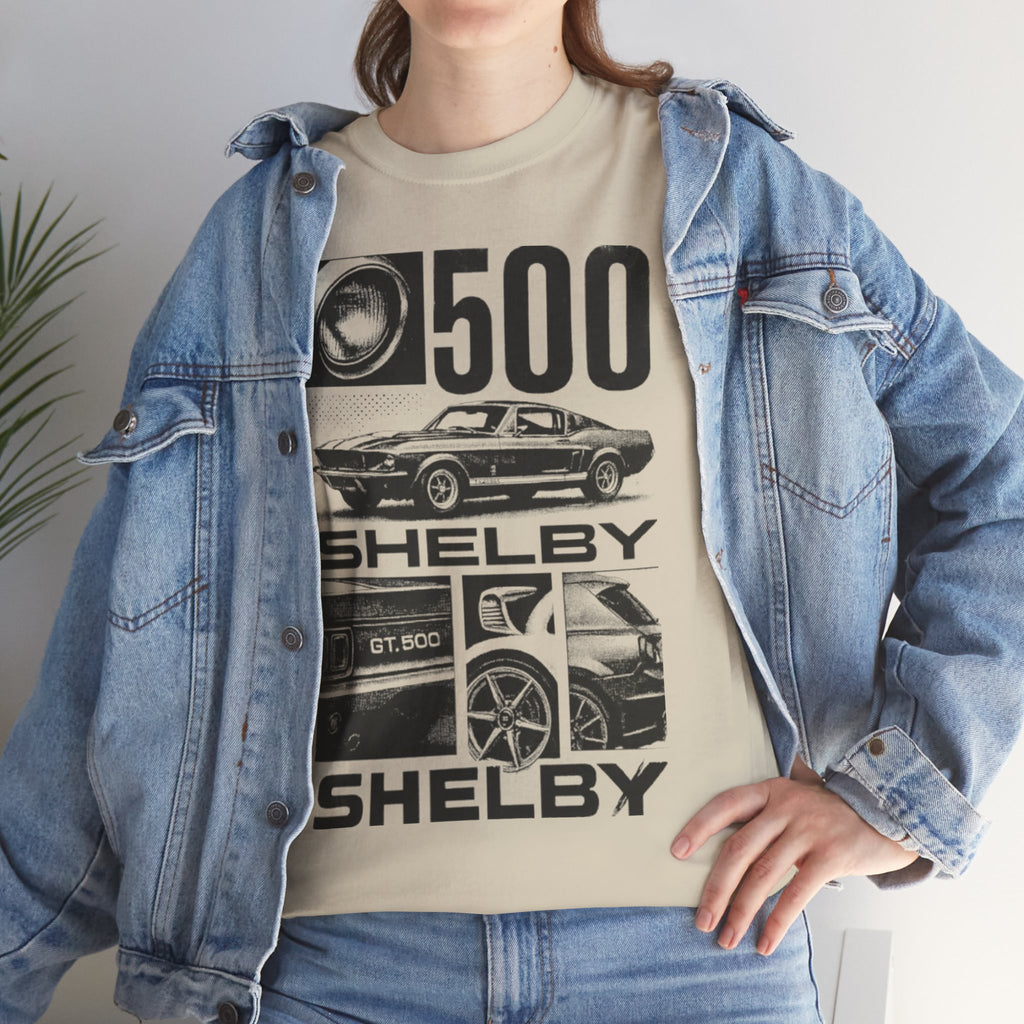 Classic Car Enthusiast Tee, Vintage Ride Shirt, Shelby GT500 Apparel, Automotive Gift, Unisex Cotton Tee