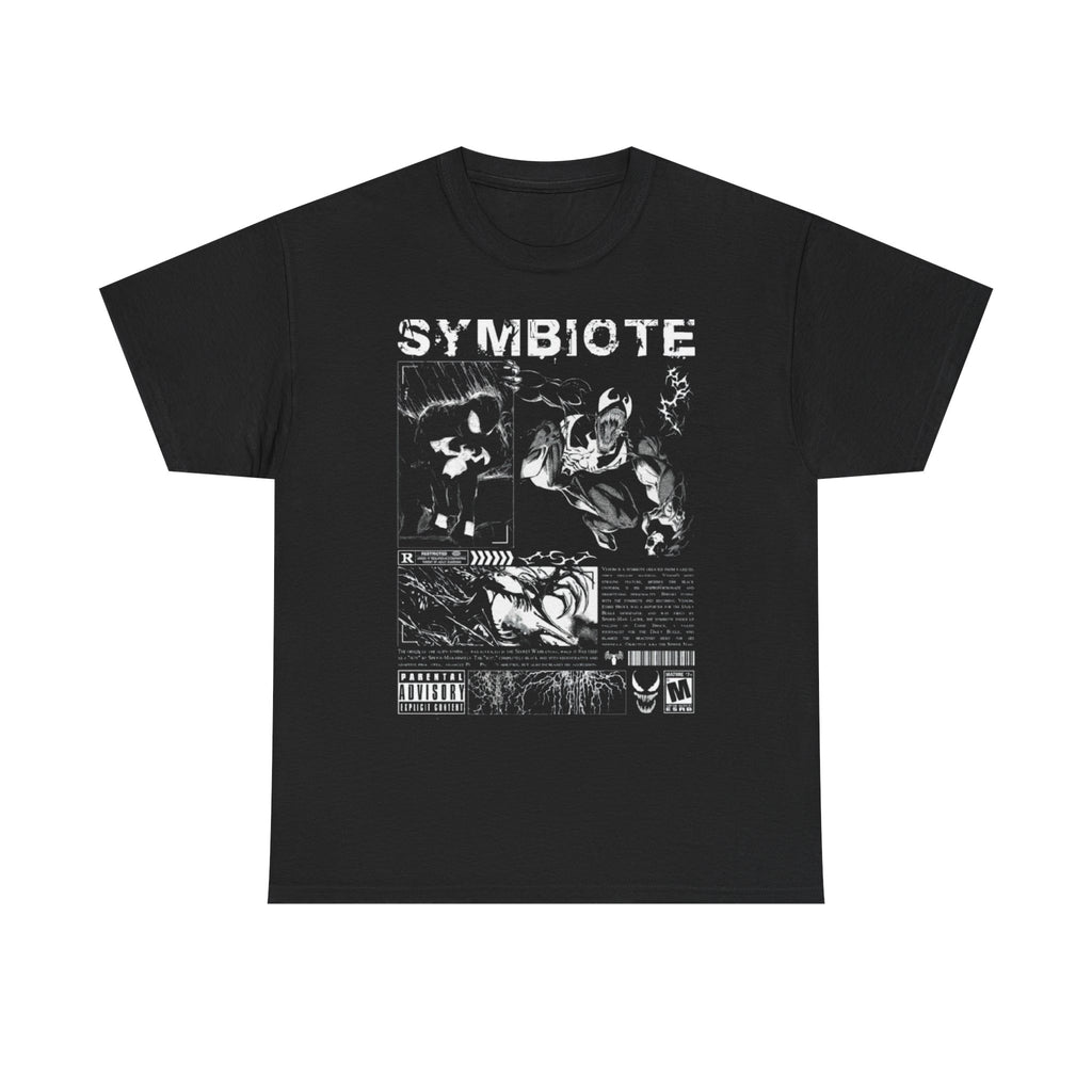 Symbiote Graphic Tee — Black Comic Horror Shirt
