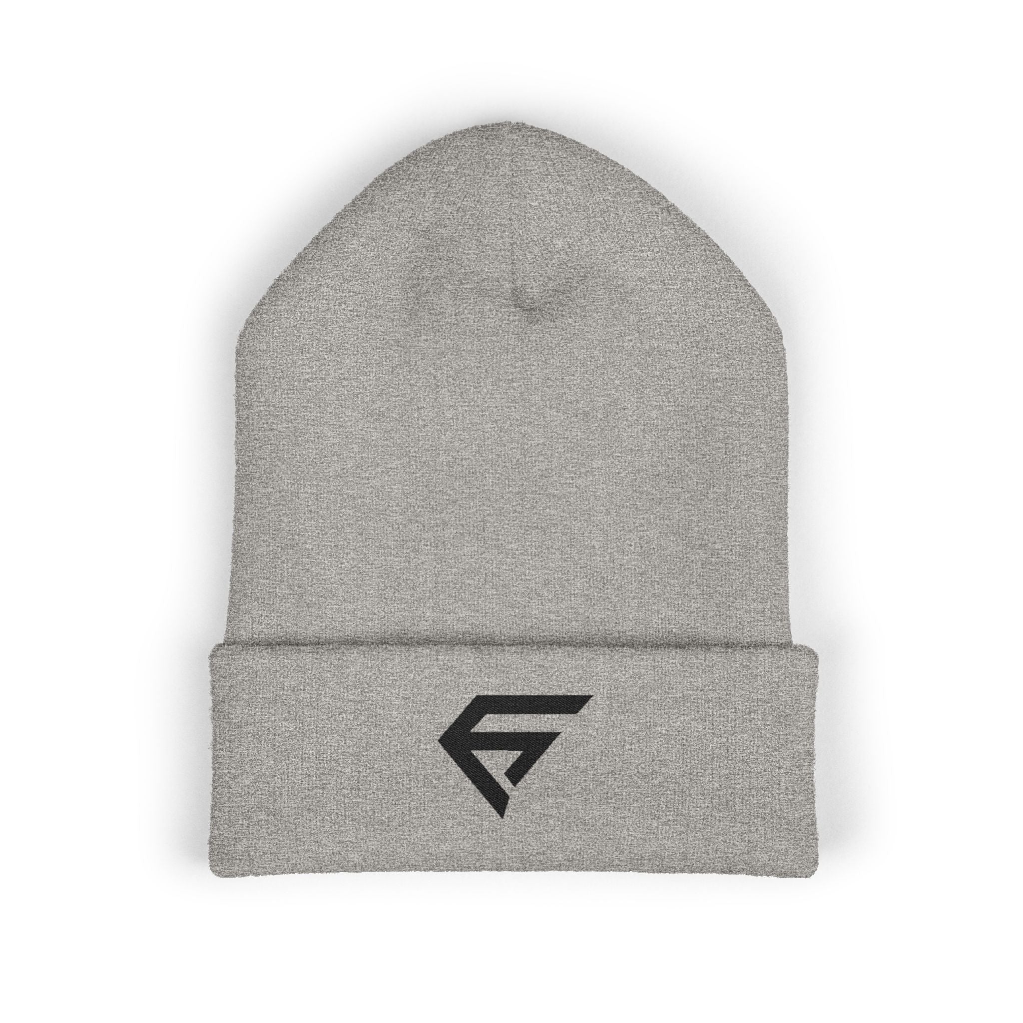Embroidered Minimal Logo Cuffed Beanie