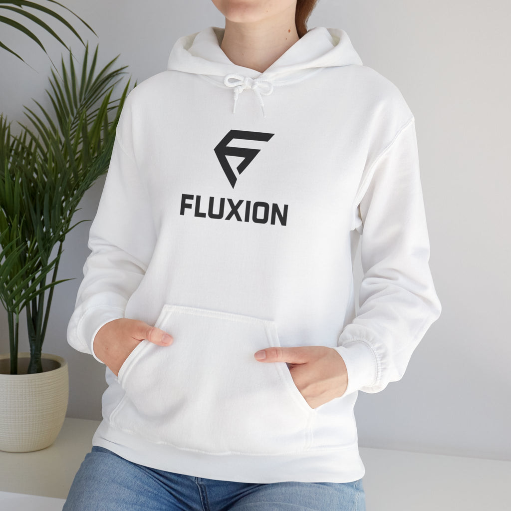 Fluxion Logo Hoodie — Minimal Tech Streetwear Pullover