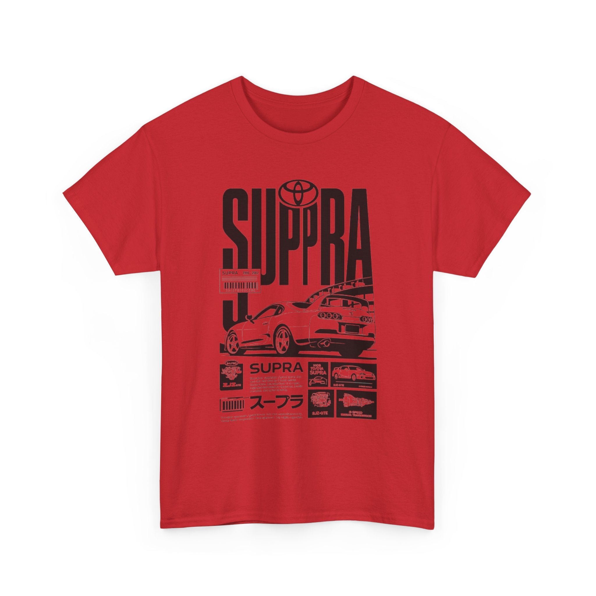 Supra Retro Racing Tee — Toyota Supra JDM Car Graphic T-Shirt