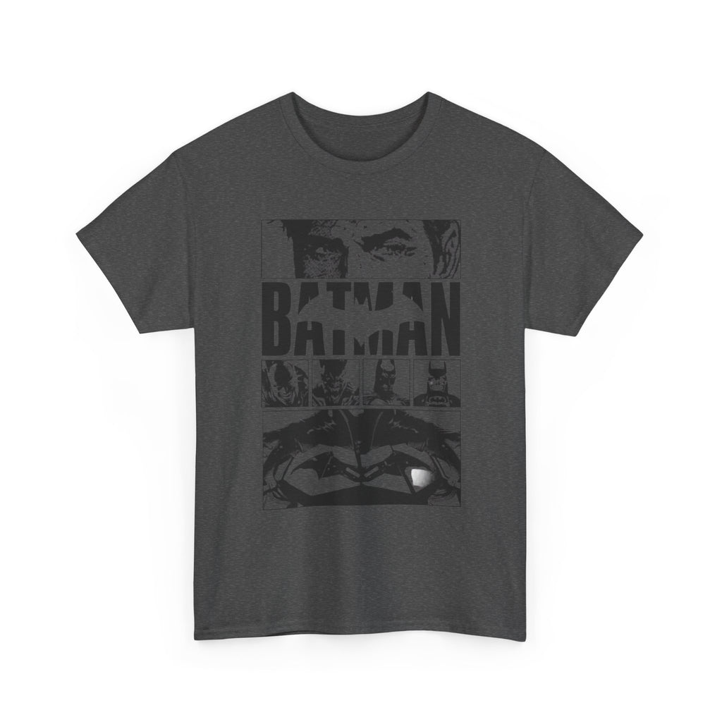 Batman Graphic Tee - Black & White Comic Panel Design