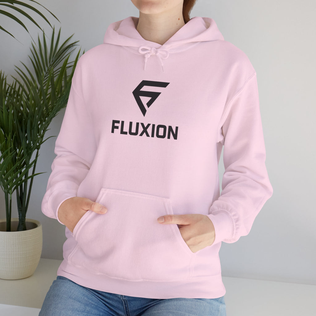 Fluxion Logo Hoodie — Minimal Tech Streetwear Pullover
