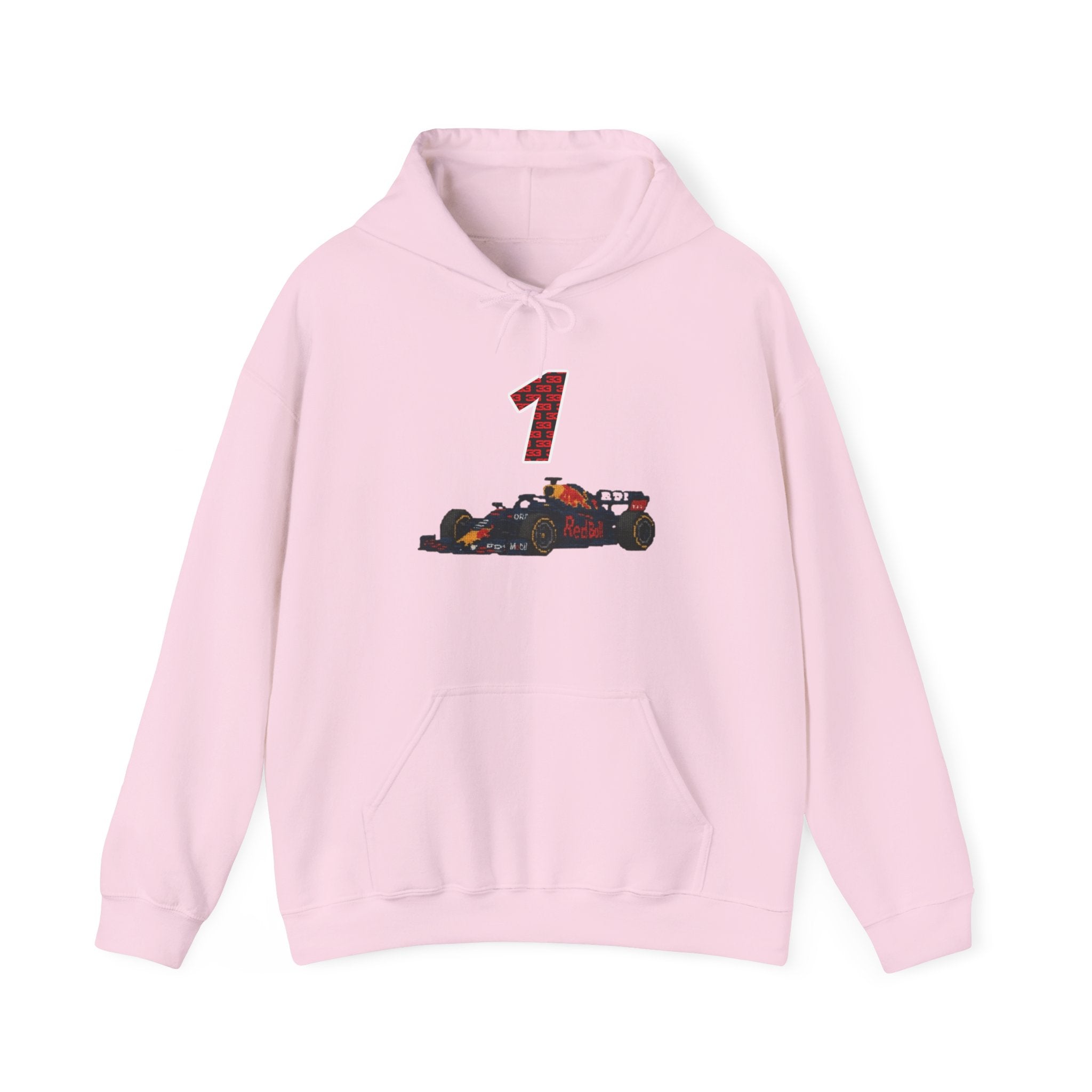 Racing Car Hoodie with Number 1 Graphic — Motorsport Fan Pullover