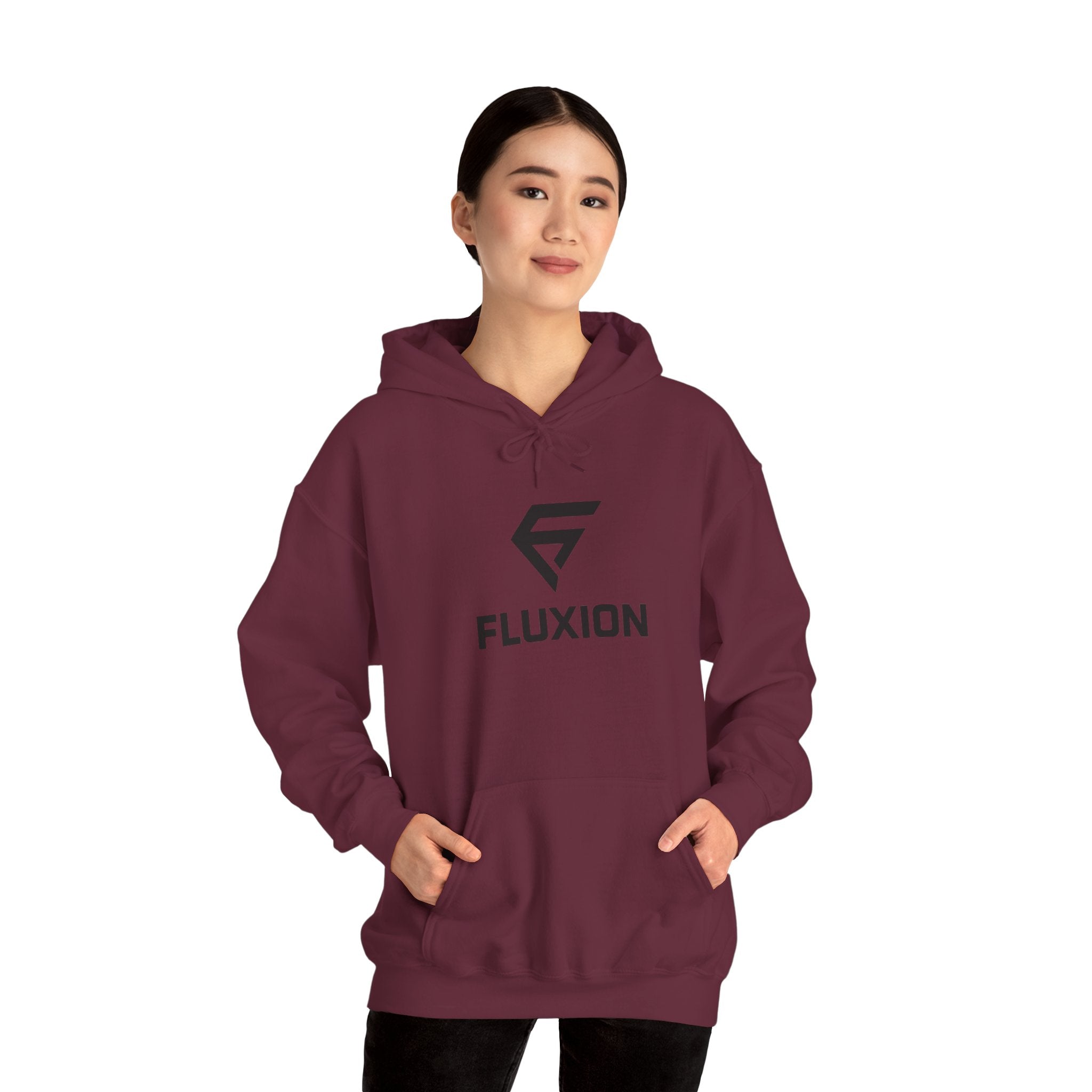 Fluxion Logo Hoodie — Minimal Tech Streetwear Pullover