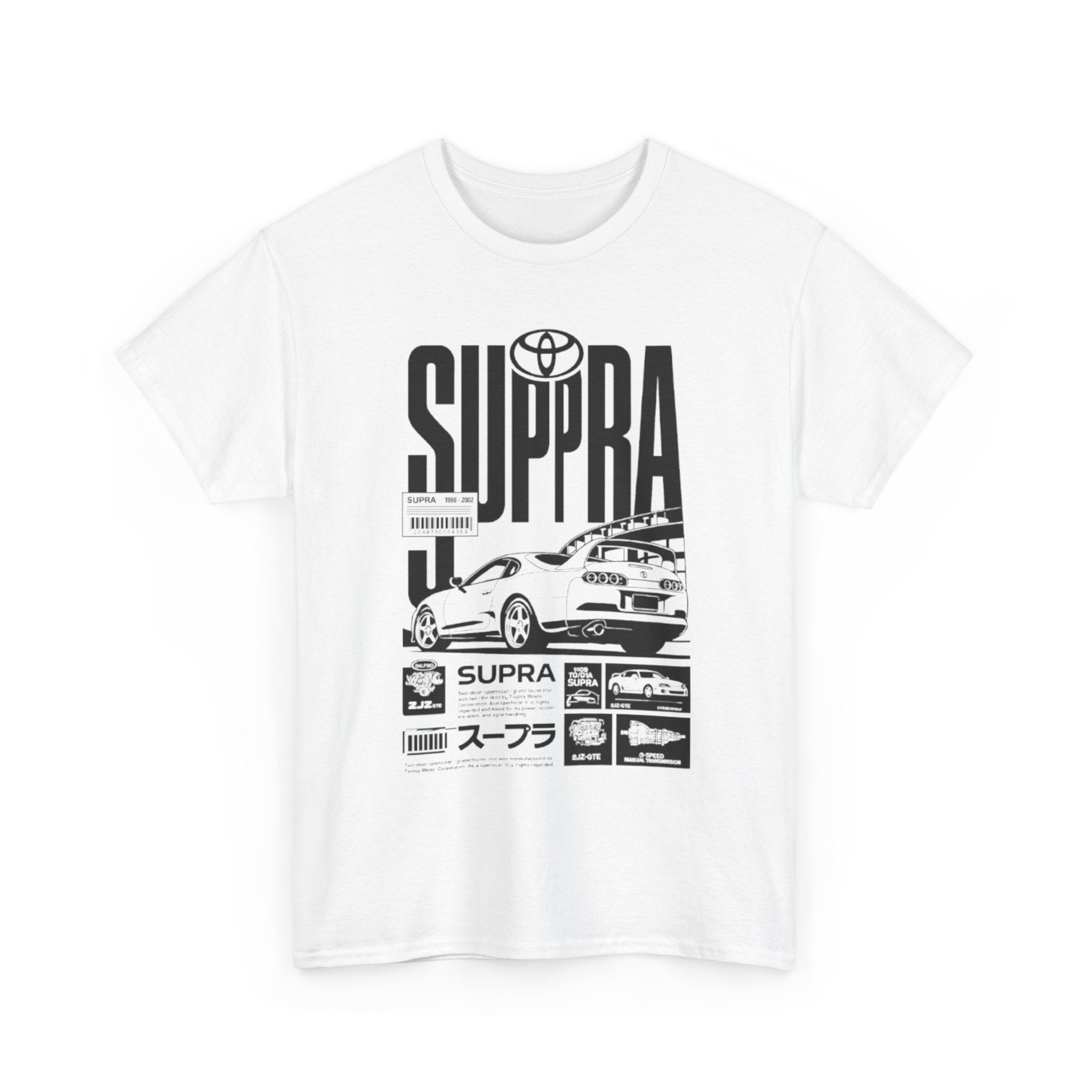 Supra Retro Racing Tee — Toyota Supra JDM Car Graphic T-Shirt