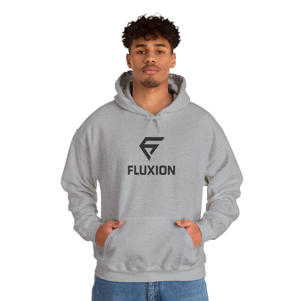 Fluxion Logo Hoodie — Minimal Tech Streetwear Pullover