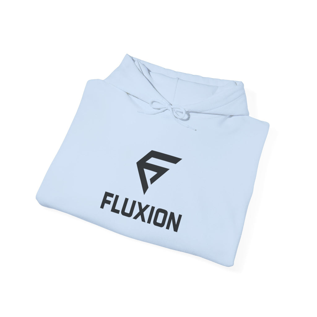 Fluxion Logo Hoodie — Minimal Tech Streetwear Pullover