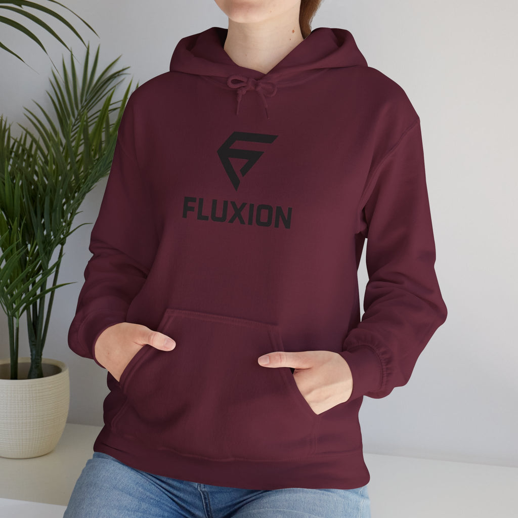 Fluxion Logo Hoodie — Minimal Tech Streetwear Pullover