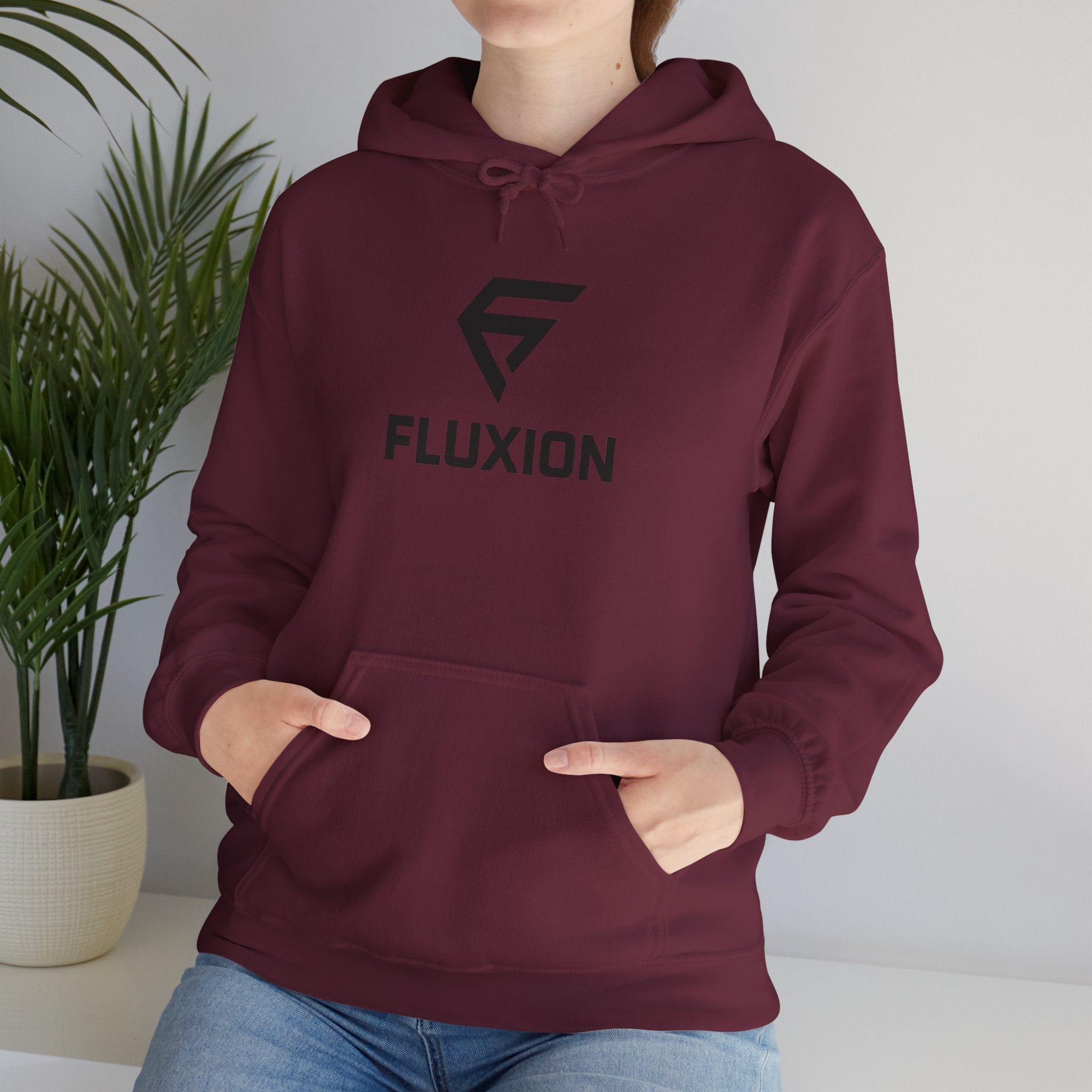 Fluxion Logo Hoodie — Minimal Tech Streetwear Pullover