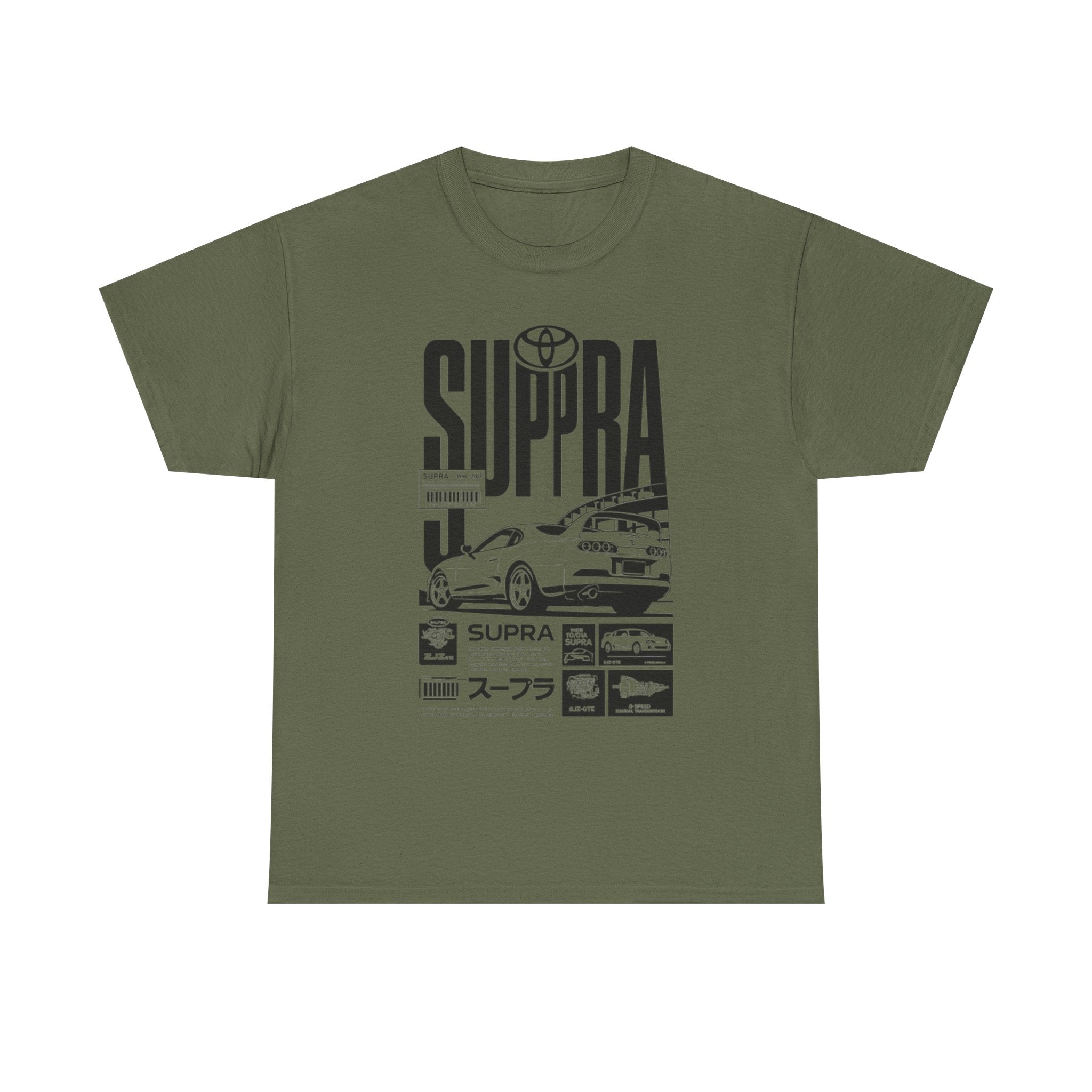 Supra Retro Racing Tee — Toyota Supra JDM Car Graphic T-Shirt