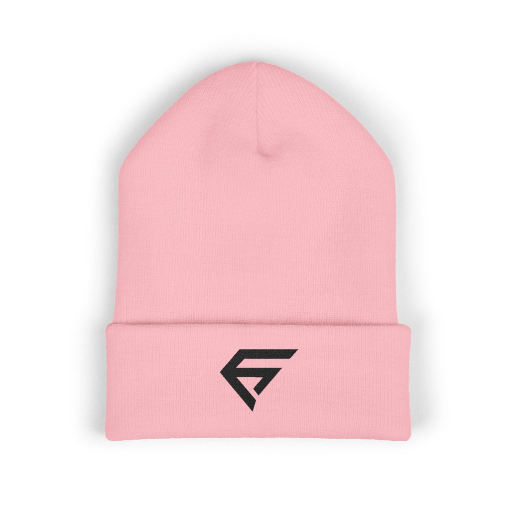 Embroidered Minimal Logo Cuffed Beanie
