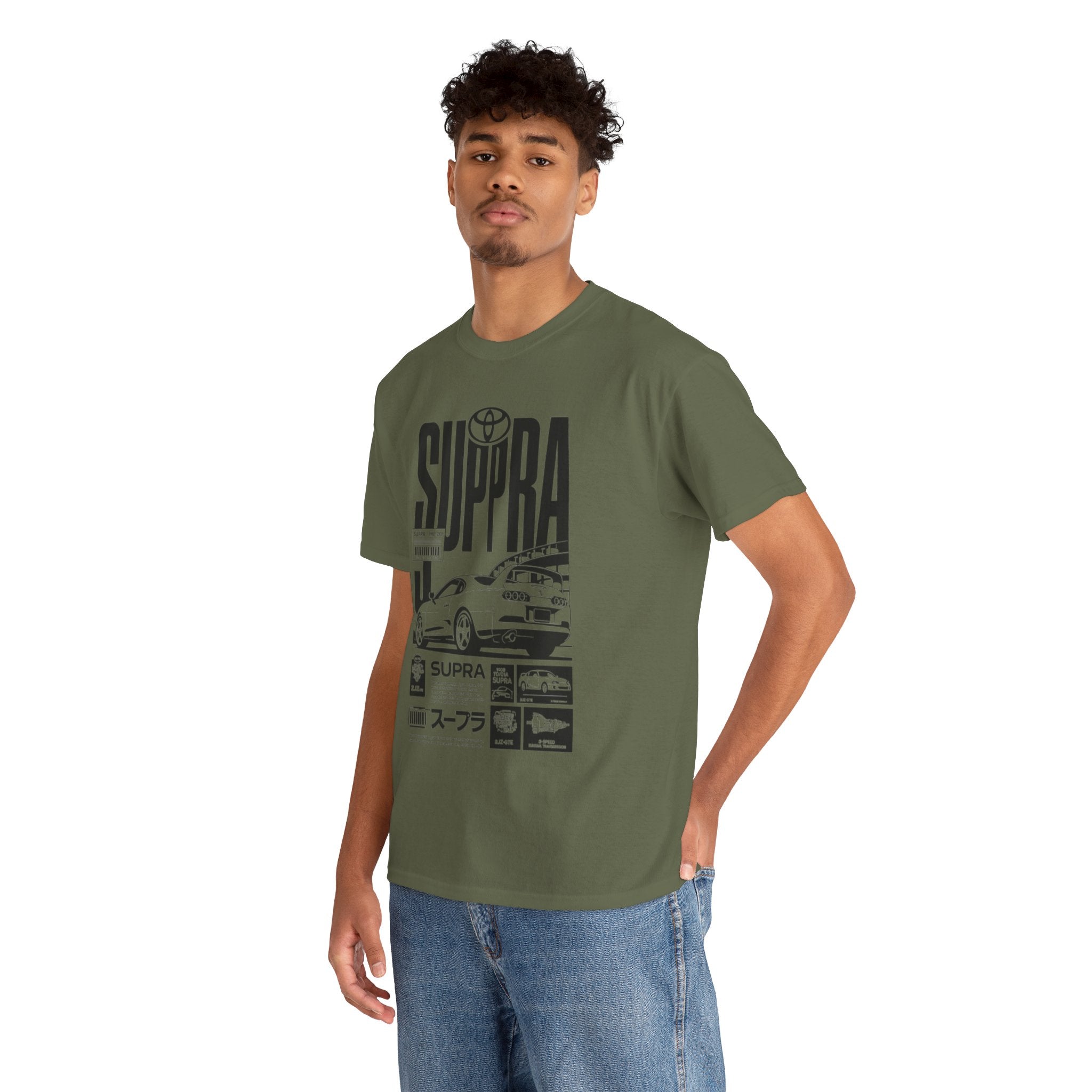 Supra Retro Racing Tee — Toyota Supra JDM Car Graphic T-Shirt
