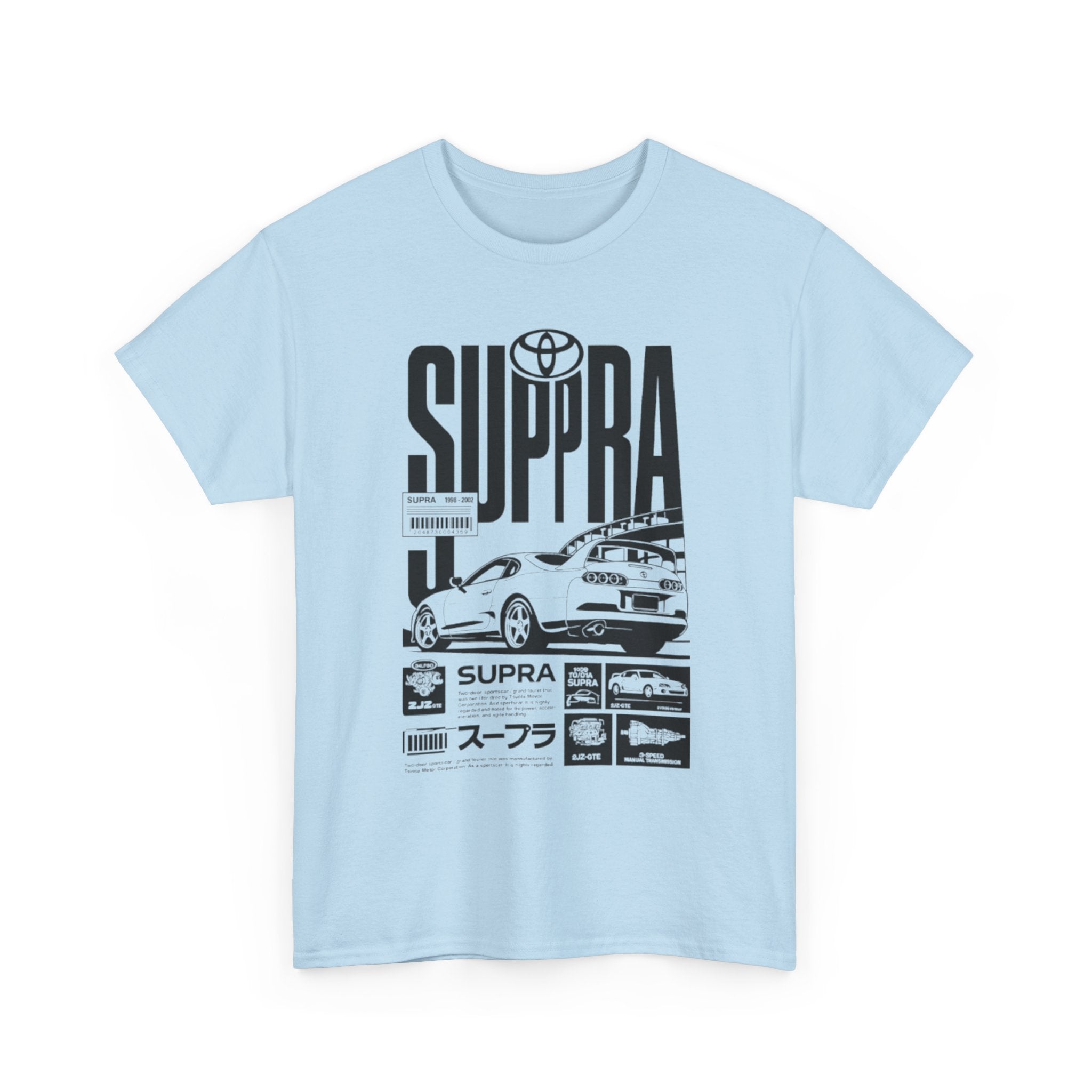 Supra Retro Racing Tee — Toyota Supra JDM Car Graphic T-Shirt