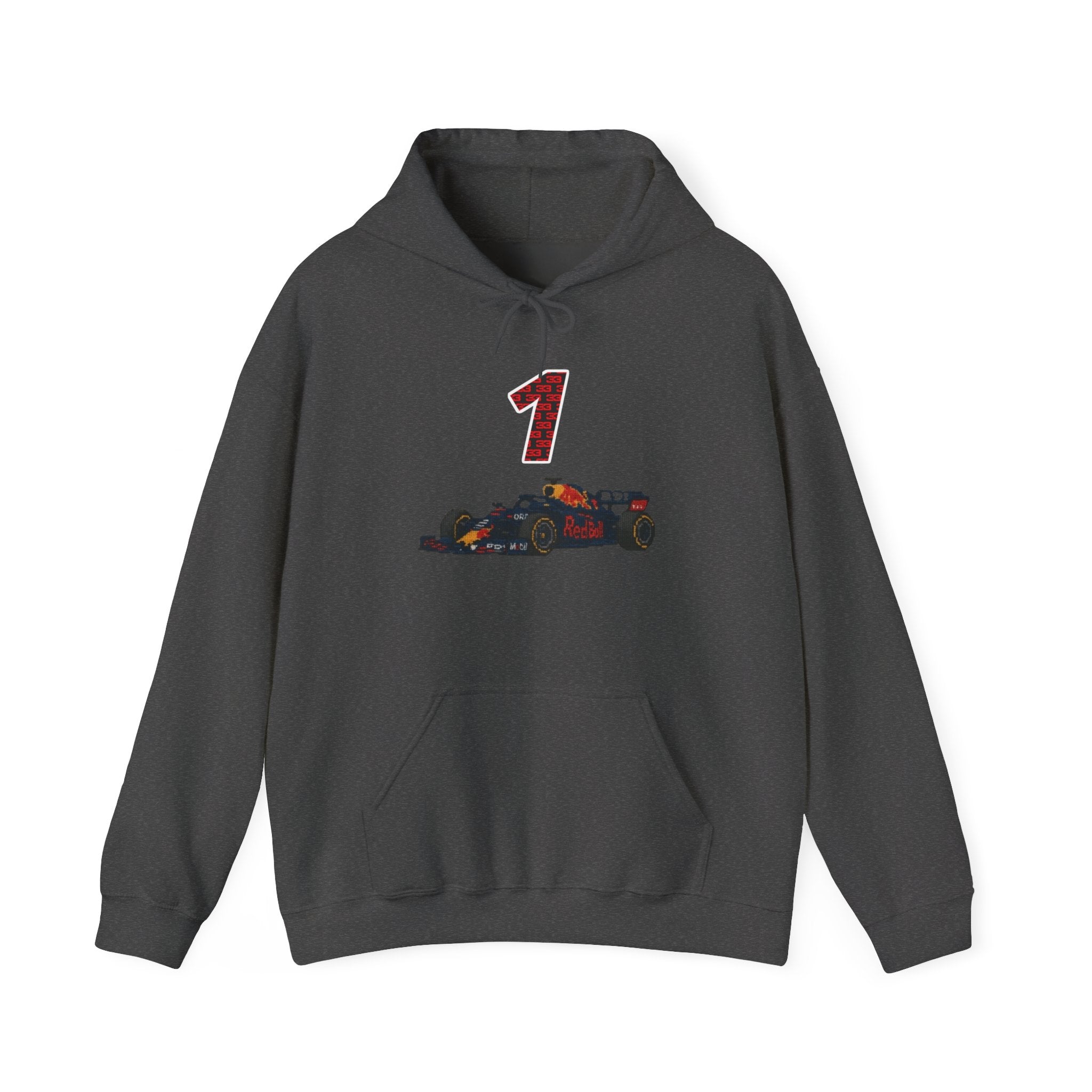 Racing Car Hoodie with Number 1 Graphic — Motorsport Fan Pullover