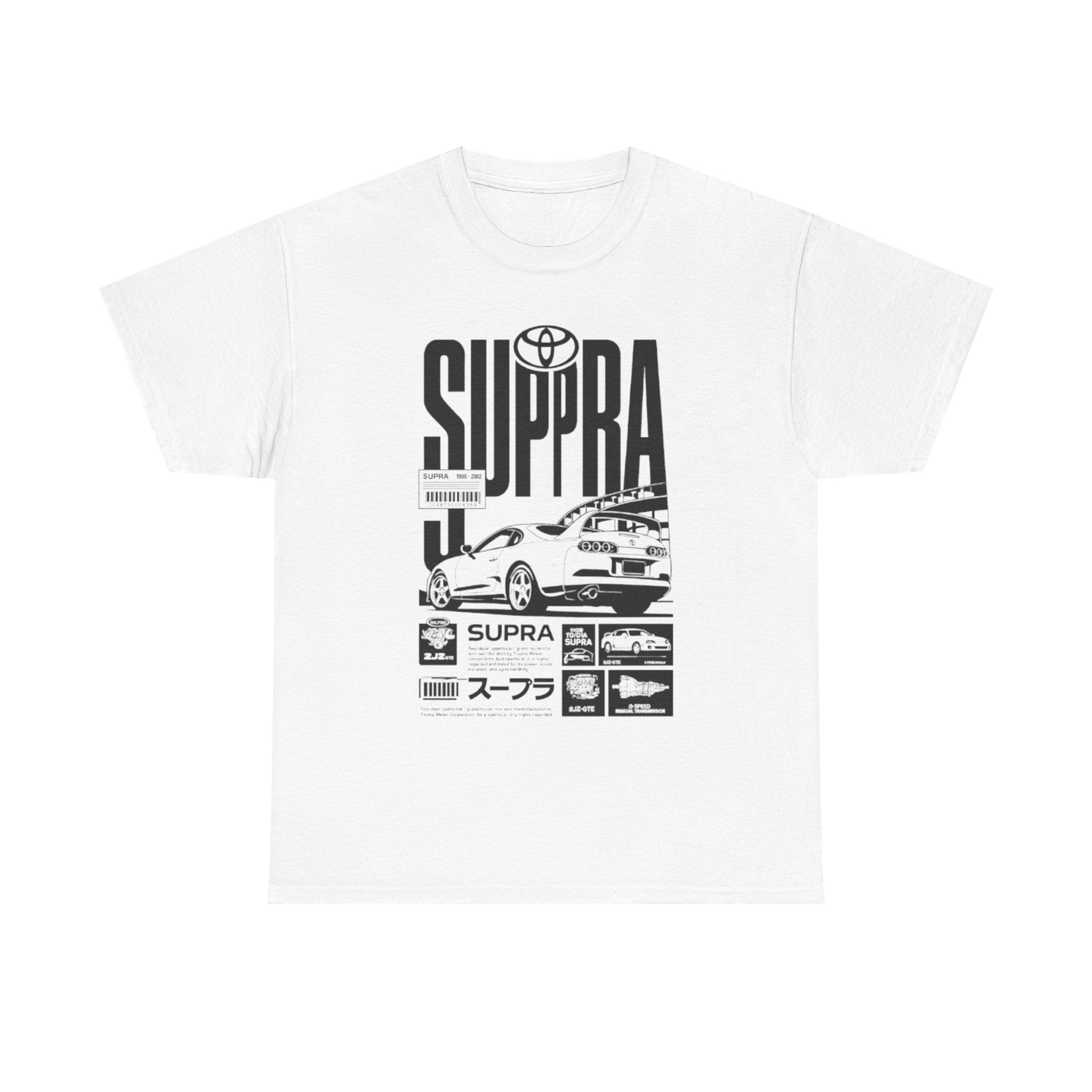 Supra Retro Racing Tee — Toyota Supra JDM Car Graphic T-Shirt