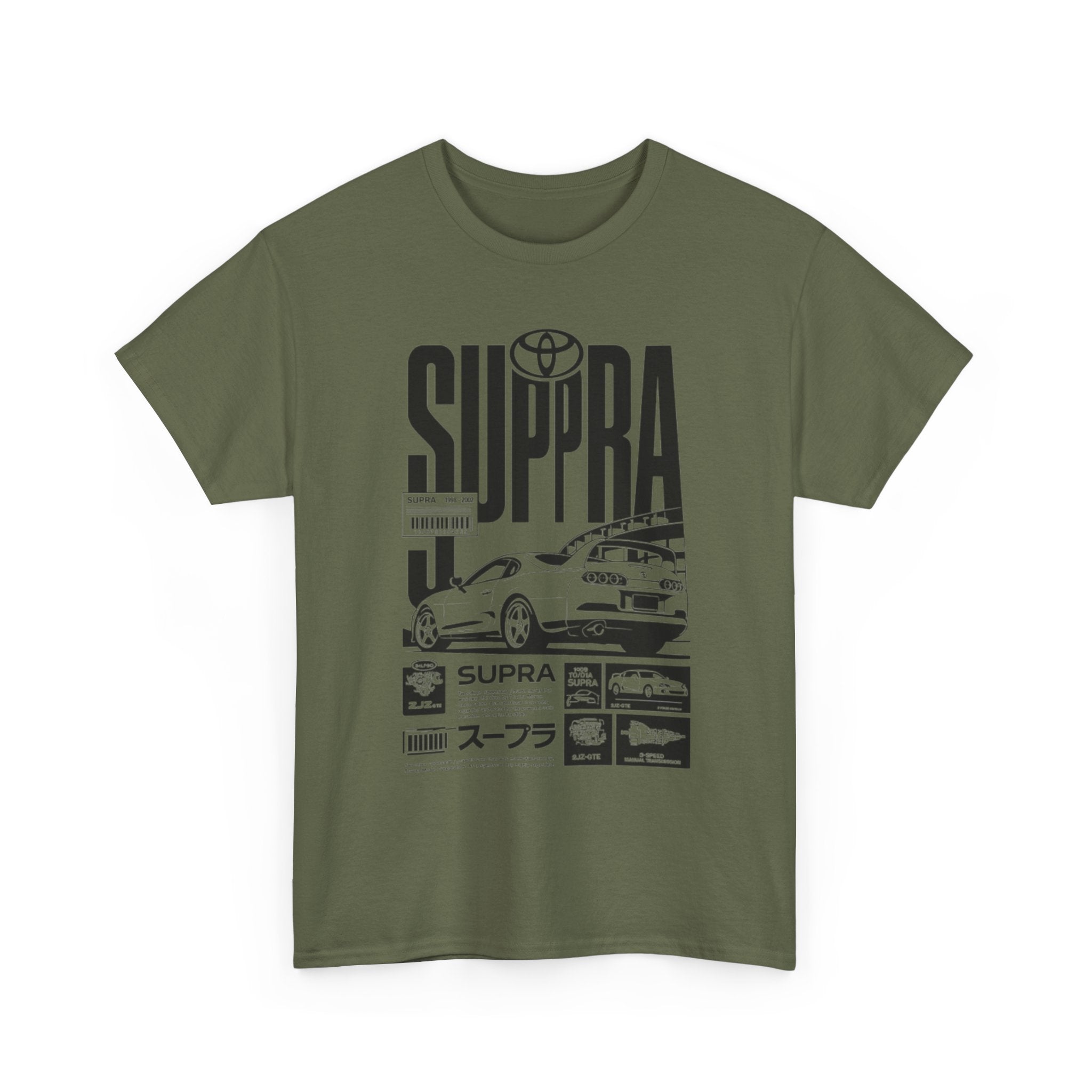 Supra Retro Racing Tee — Toyota Supra JDM Car Graphic T-Shirt