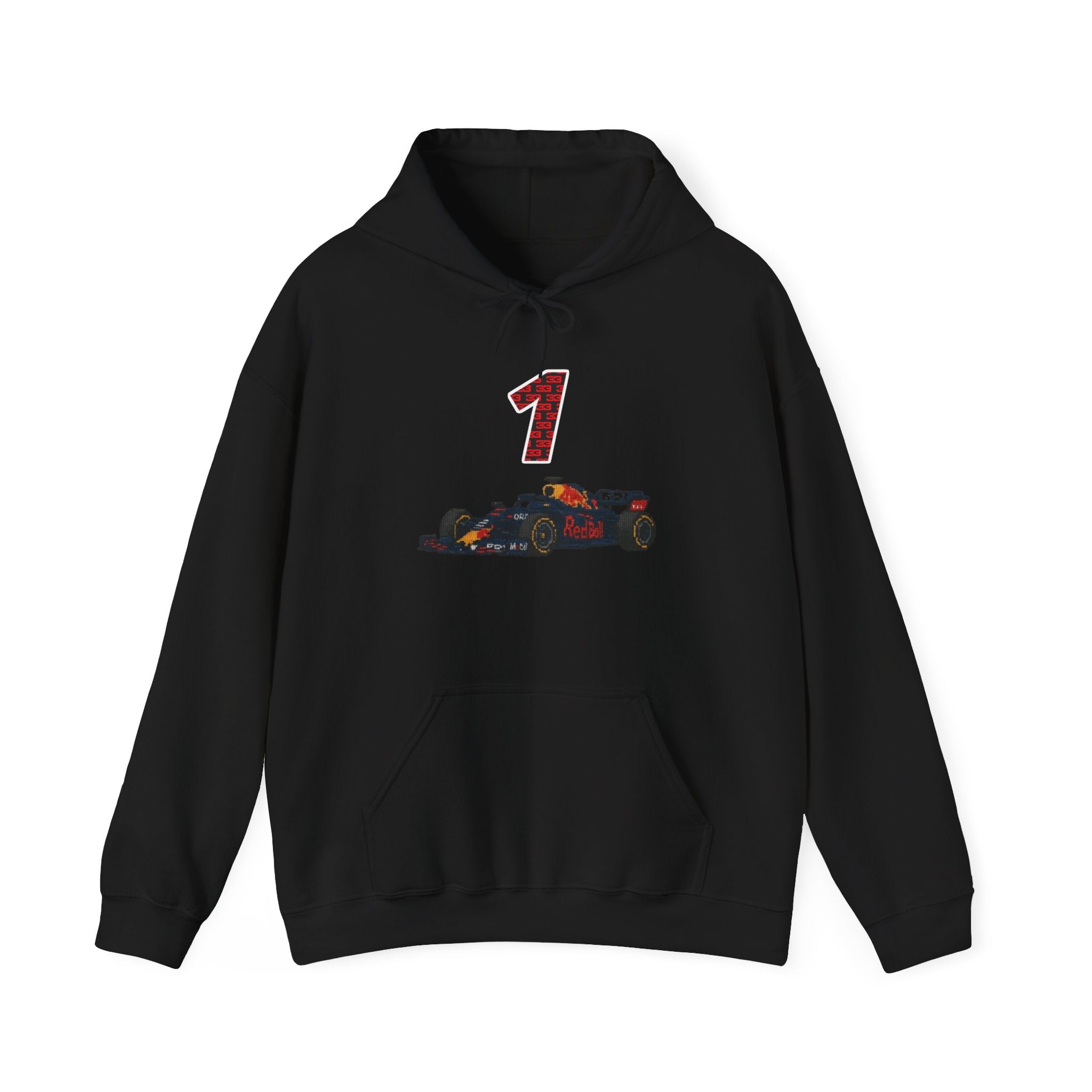 Racing Car Hoodie with Number 1 Graphic — Motorsport Fan Pullover