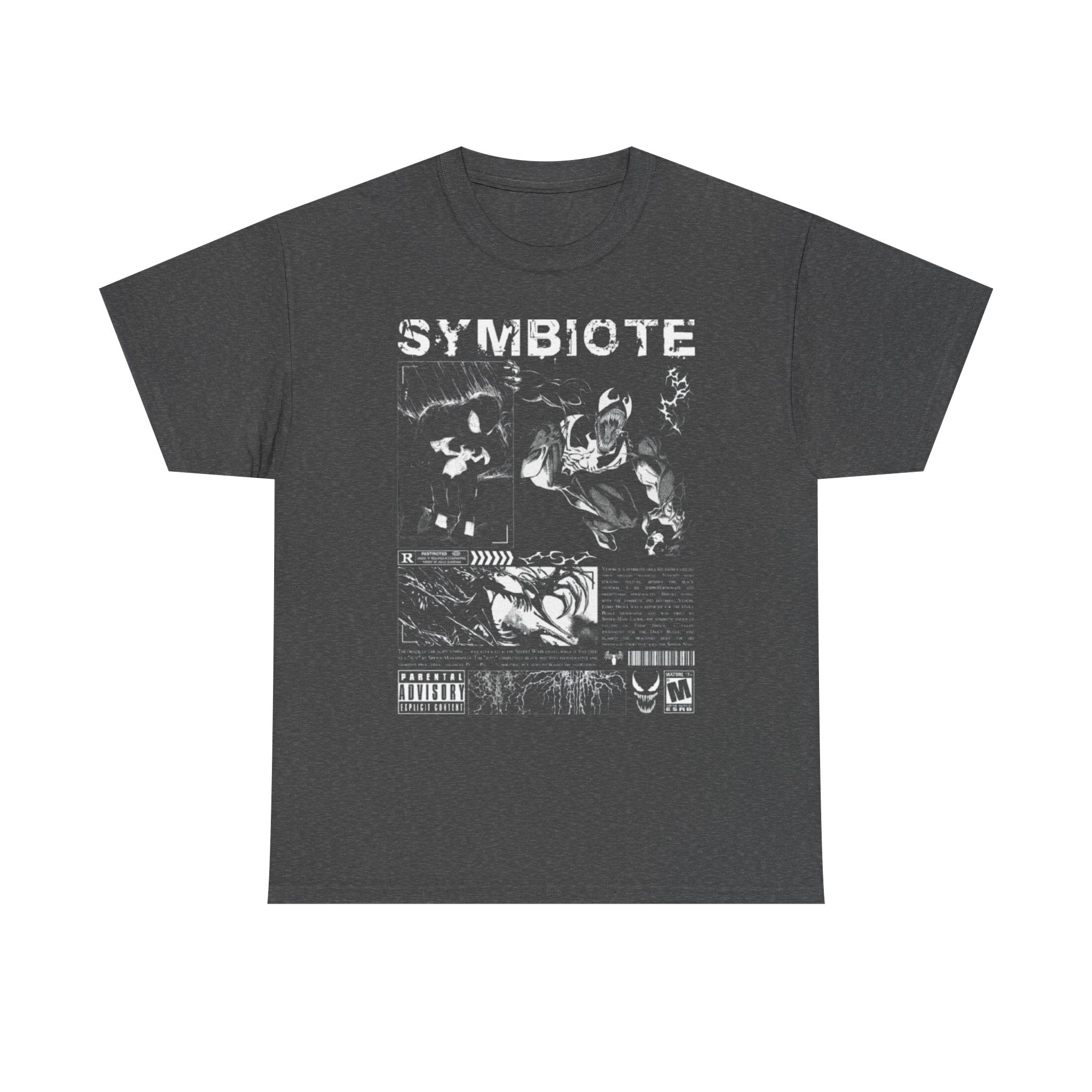 Symbiote Graphic Tee — Black Comic Horror Shirt