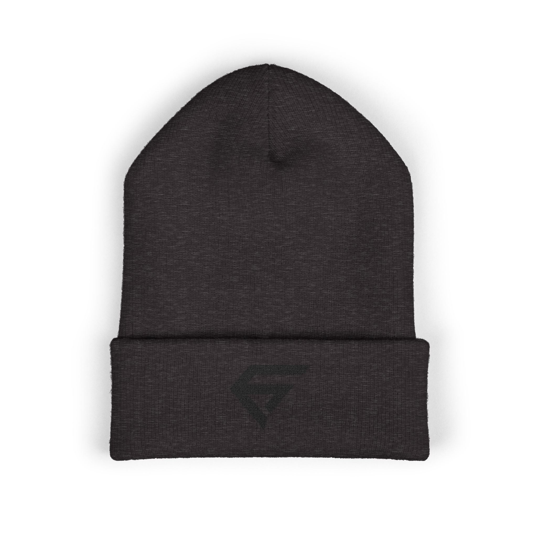 Embroidered Minimal Logo Cuffed Beanie