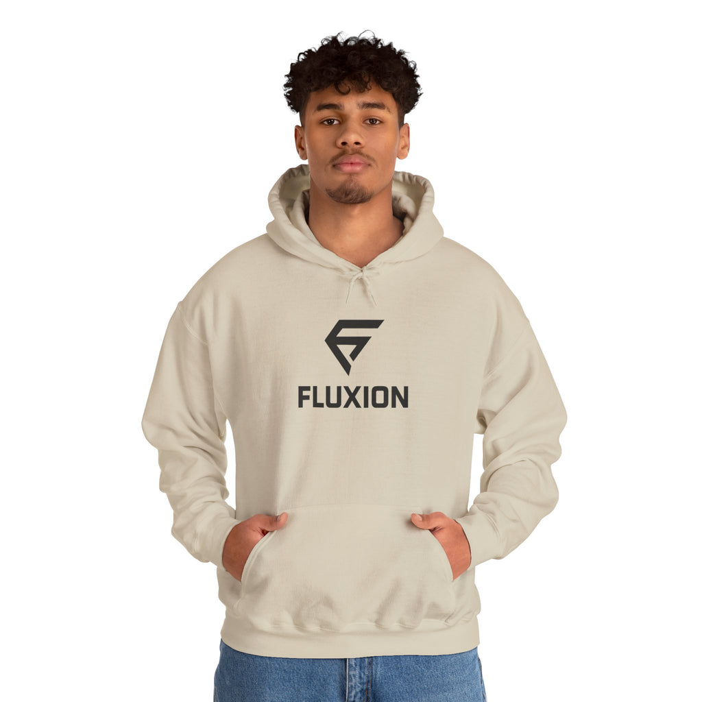 Fluxion Logo Hoodie — Minimal Tech Streetwear Pullover