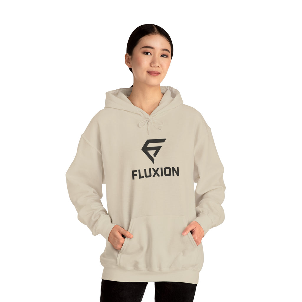 Fluxion Logo Hoodie — Minimal Tech Streetwear Pullover