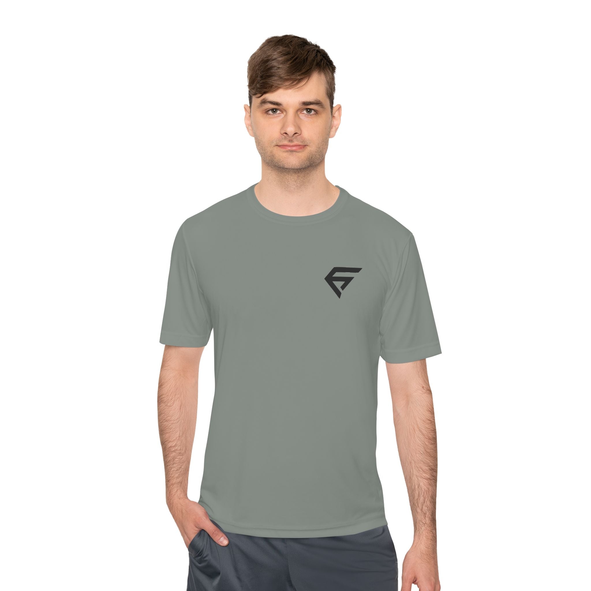 Performance Logo Tee — Moisture‑Wicking Athletic T‑Shirt