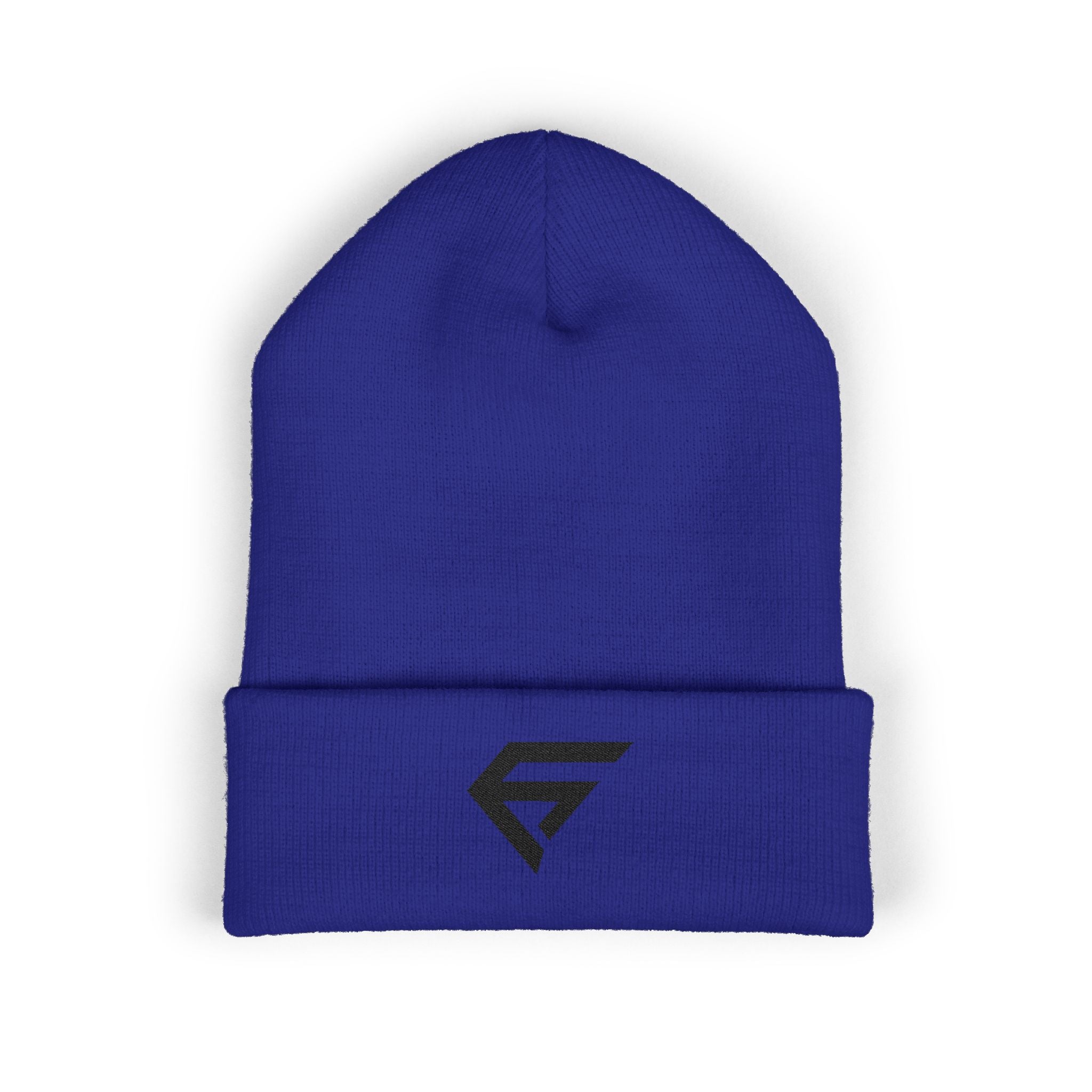 Embroidered Minimal Logo Cuffed Beanie